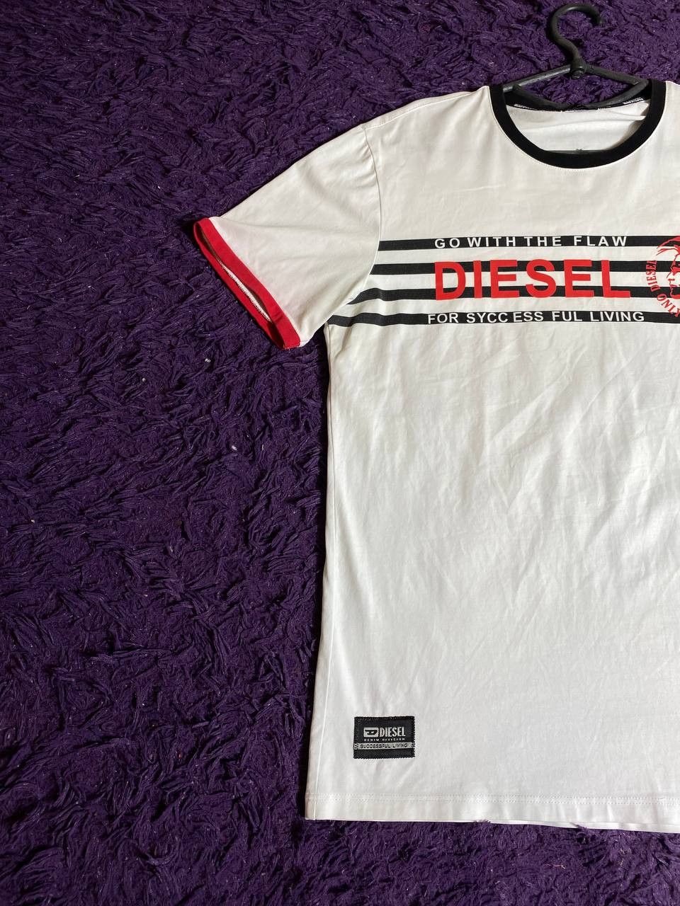 Diesel 90s Central Swoosh Vintage Y2K Oversized Retro T-Shirt Size US M / EU 48-50 / 2 - 13 Thumbnail