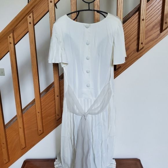 Designer Caren Desiree & Co. Ivory Embellished Event Short Slv Elegan Size M / US 6-8 / IT 42-44 - 7 Thumbnail