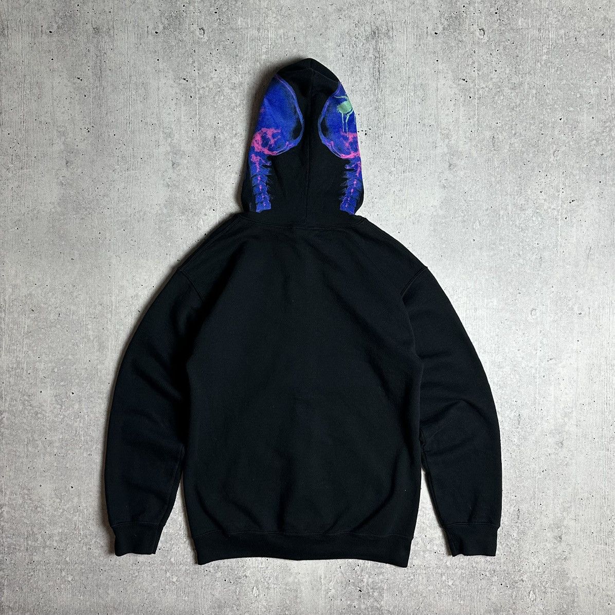 Gildan The Prodigy Zip Up Hoodie Ant Logo Skull X-Ray Print Black S Size US S / EU 44-46 / 1 - 10 Thumbnail