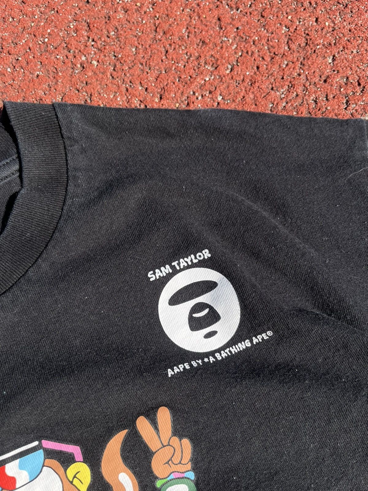 Aape × Bape T-shirt Bape x Sam Taylor big logo Size US M / EU 48-50 / 2 - 5 Thumbnail