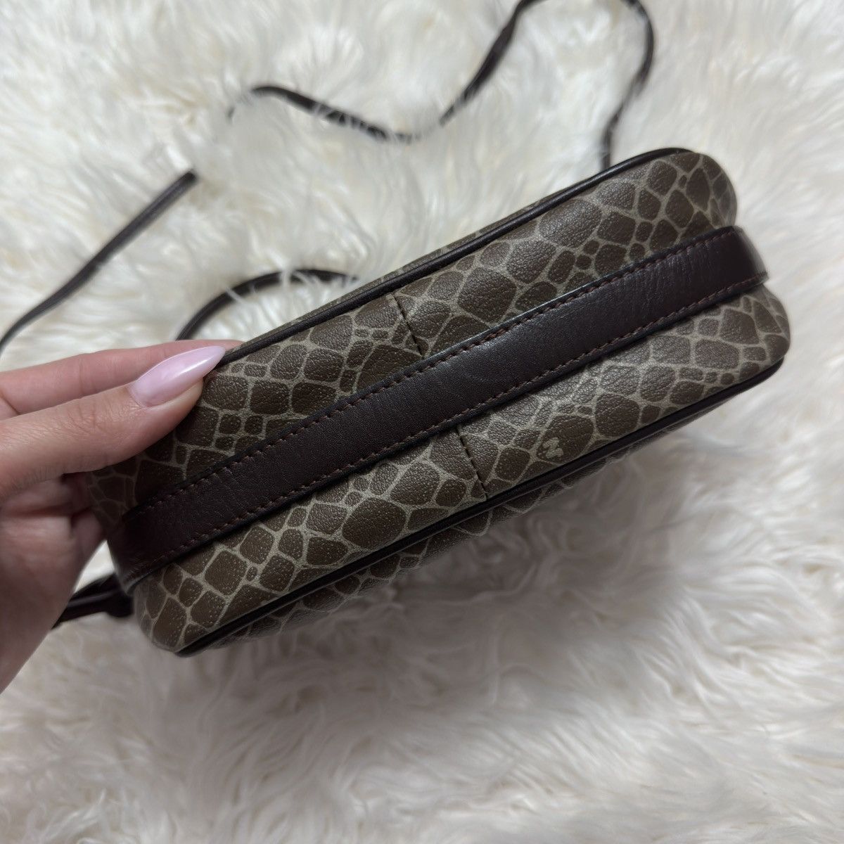Nina Ricci Vintage Nina Ricci Brown Leather Crossbody Sling Bag Size ONE SIZE - 4 Thumbnail