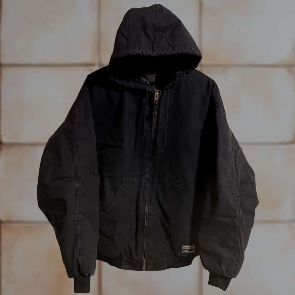 Vintage VINTAGE Sandy River Jacket Mens 2XL Black Workwear Canvas Hooded Insulated Size Coat J1802 Size US XXL / EU 58 / 5 - 1 Thumbnail