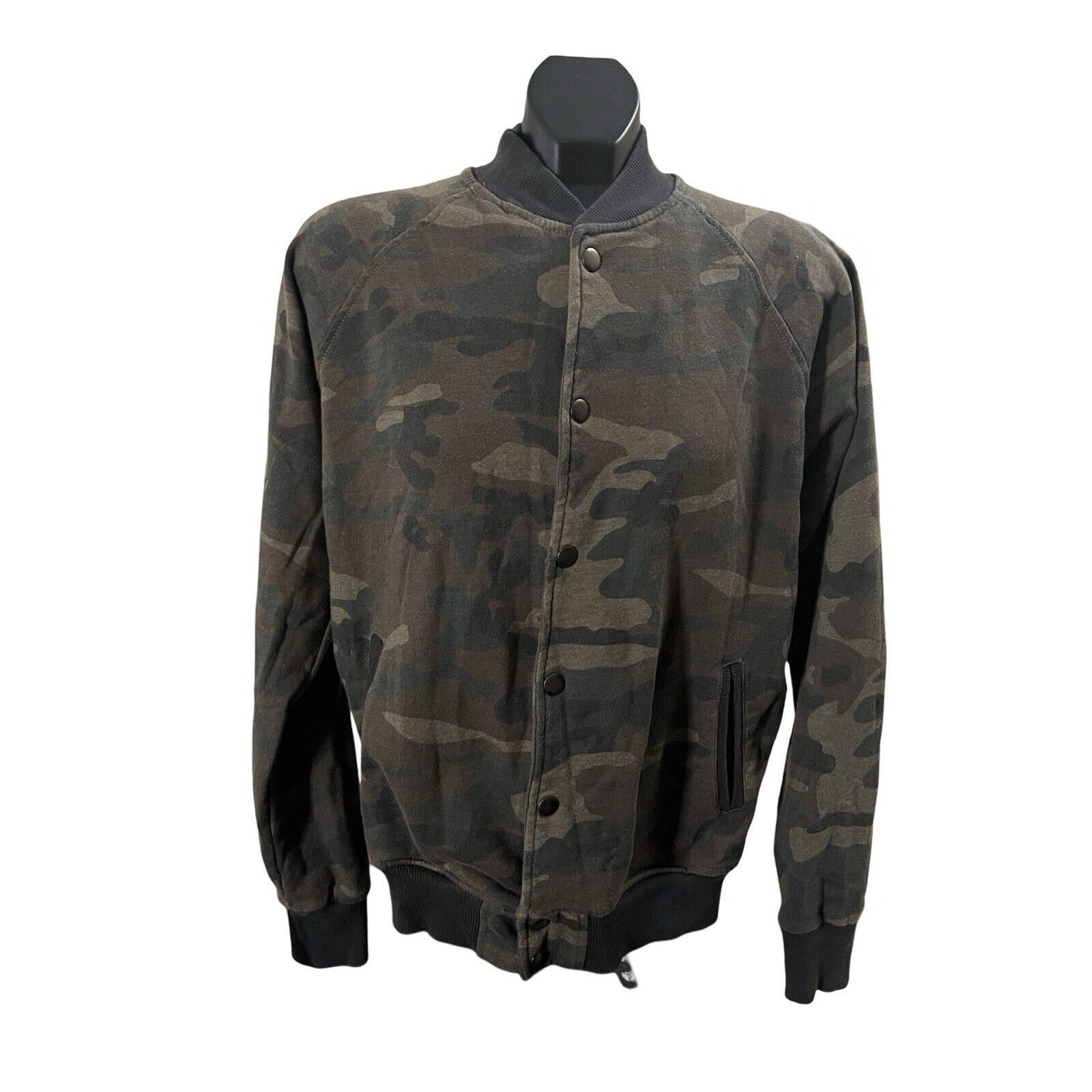 Carbon Carbon Camo Bomber Jacket - Small, Fleece-Lined, Button-Up Size US S / EU 44-46 / 1 - 1 Thumbnail
