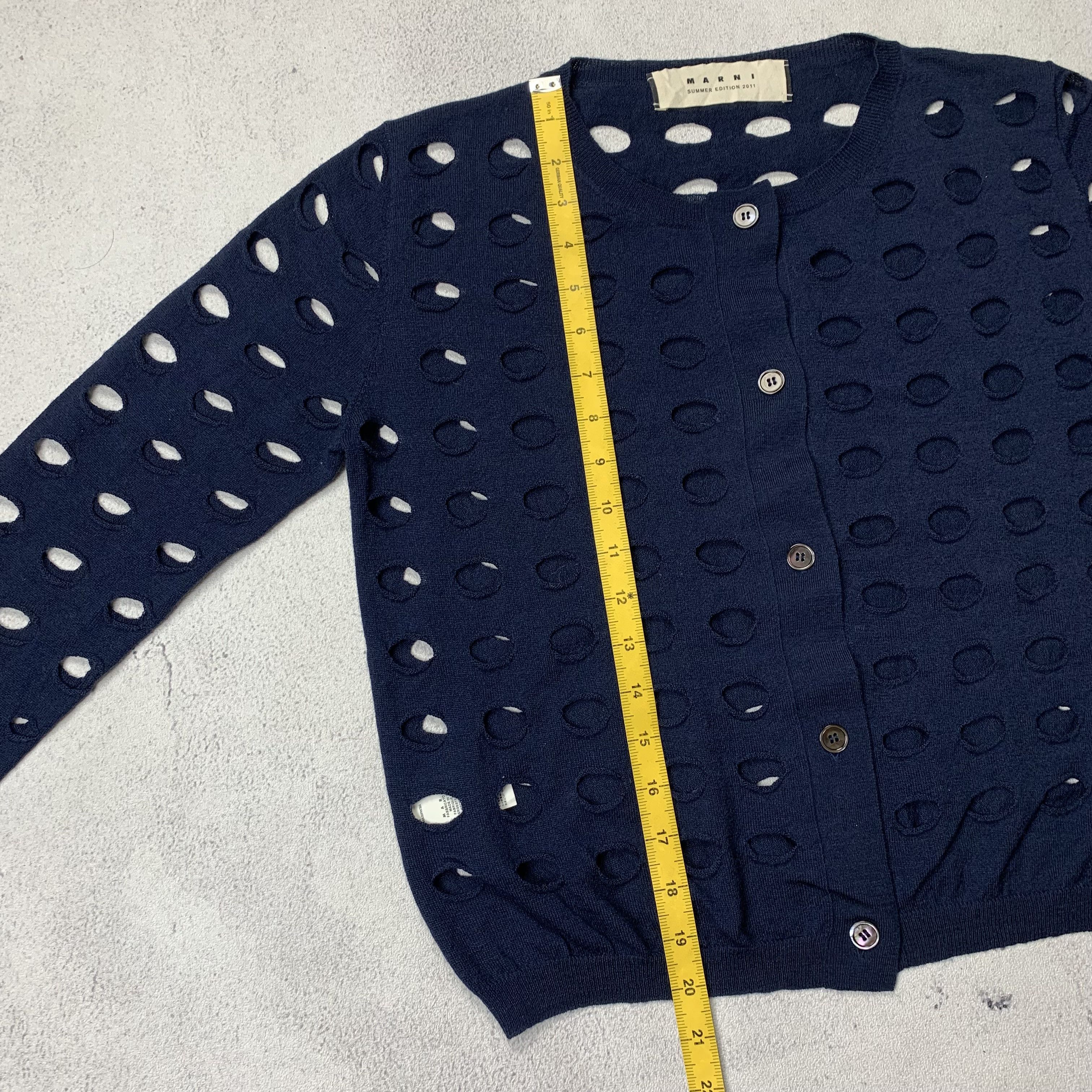 Marni Marni Cut Out Wool Sweater Cardigan Size M / US 6-8 / IT 42-44 - 6 Thumbnail