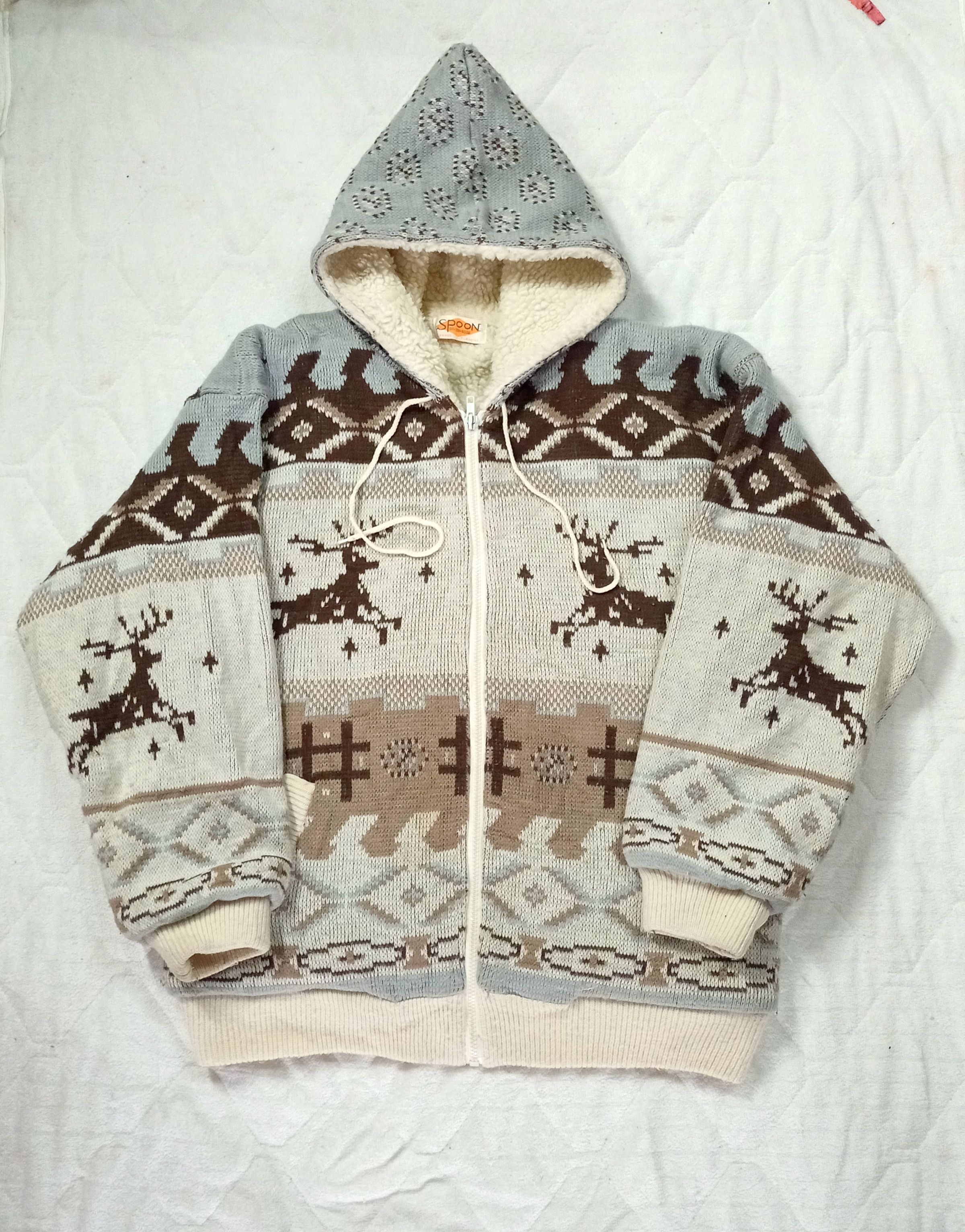 Japanese Brand SPOON SHERPA JACKET HOODIE Size US M / EU 48-50 / 2 - 1 Thumbnail