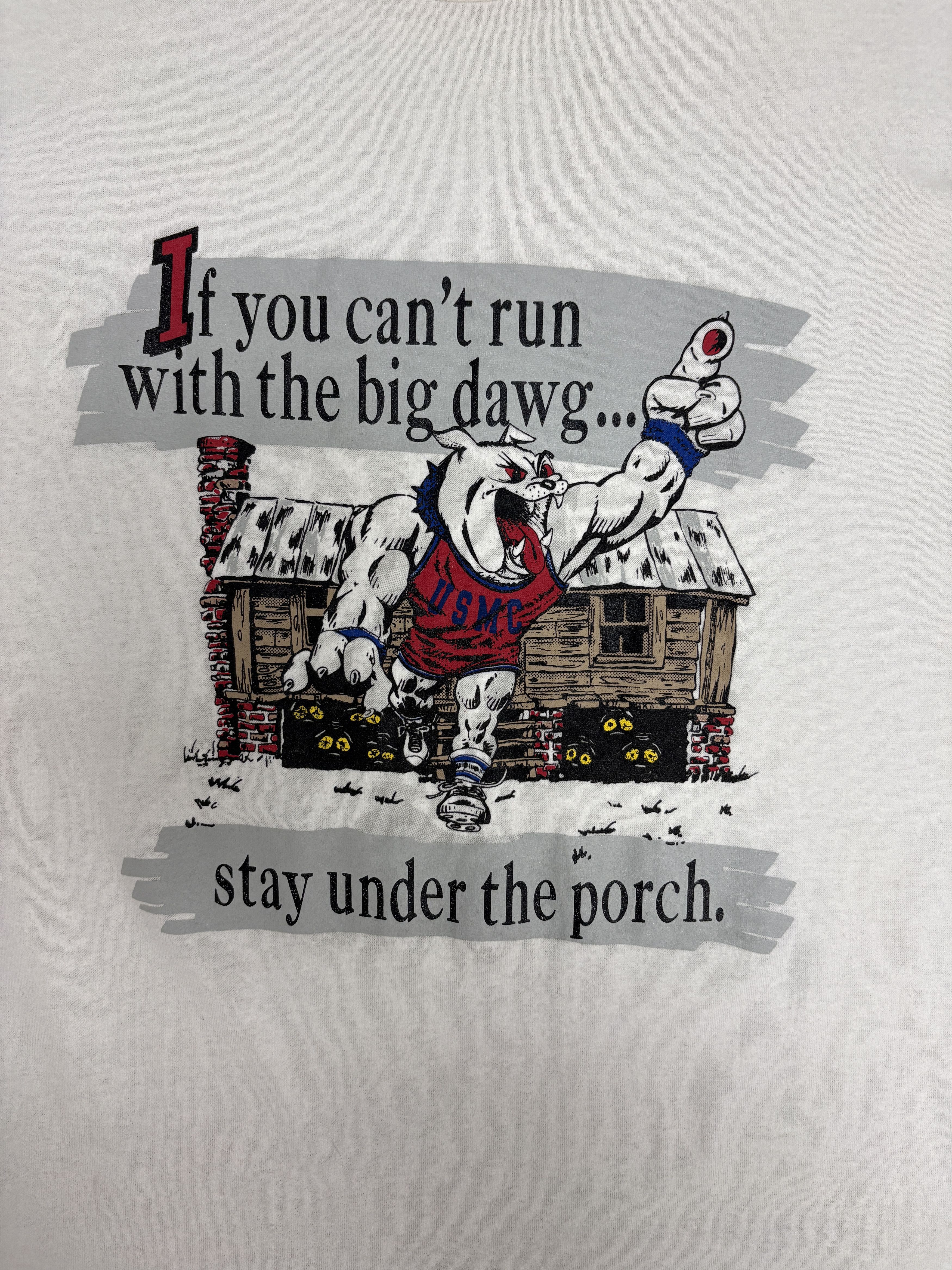 Vintage United States Marine Corps Basketball Vintage White T-Shirt Size US XL / EU 56 / 4 - 2 Thumbnail