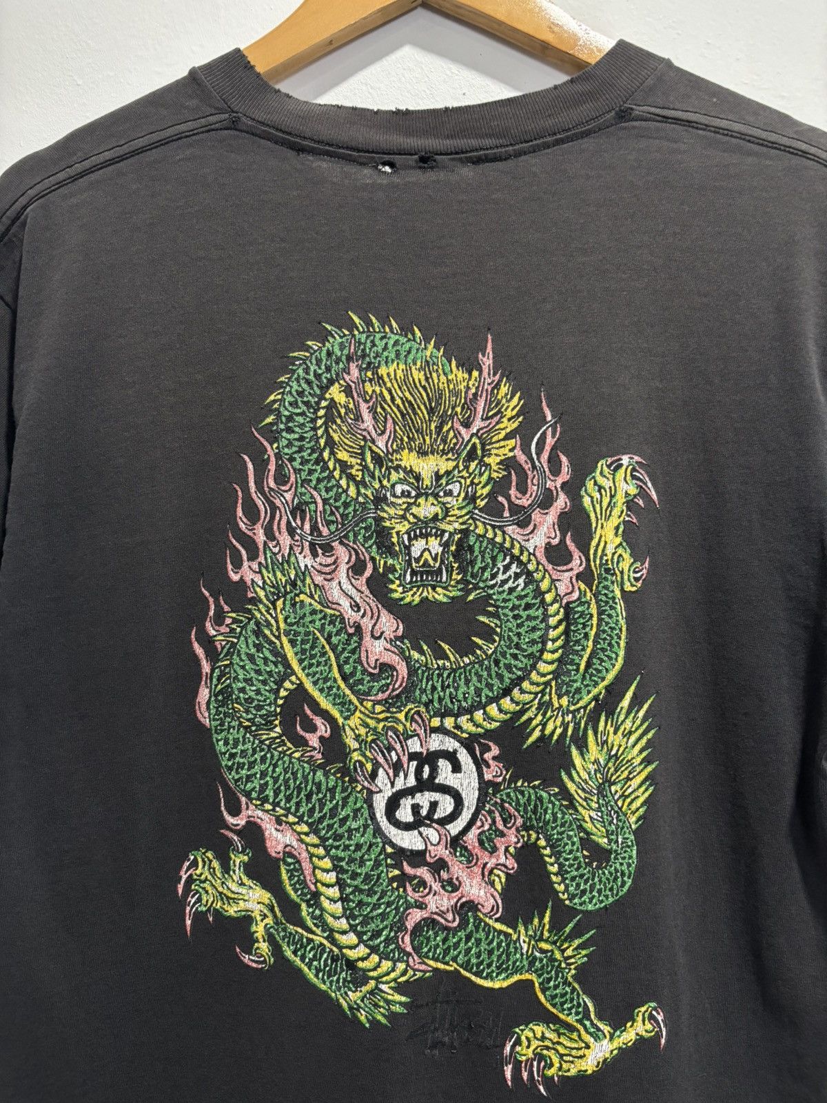Stussy × Vintage Vintage Stussy Dragon Tshirt Size US M / EU 48-50 / 2 - 3 Thumbnail