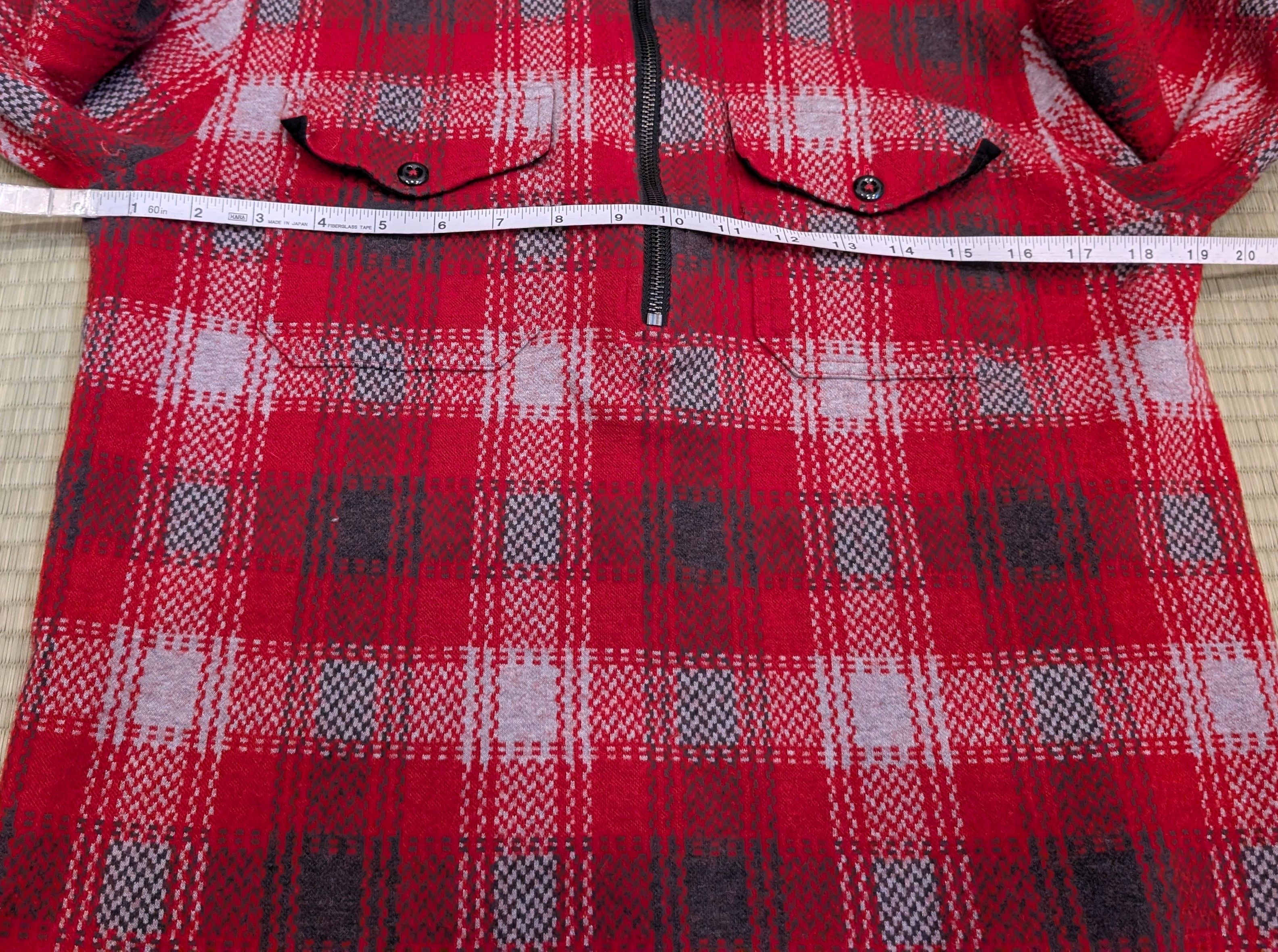 Todd Snyder Todd Snyder Palaid 1/4 Zip Flannel Shirt Made in Portugal Size US S / EU 44-46 / 1 - 5 Thumbnail