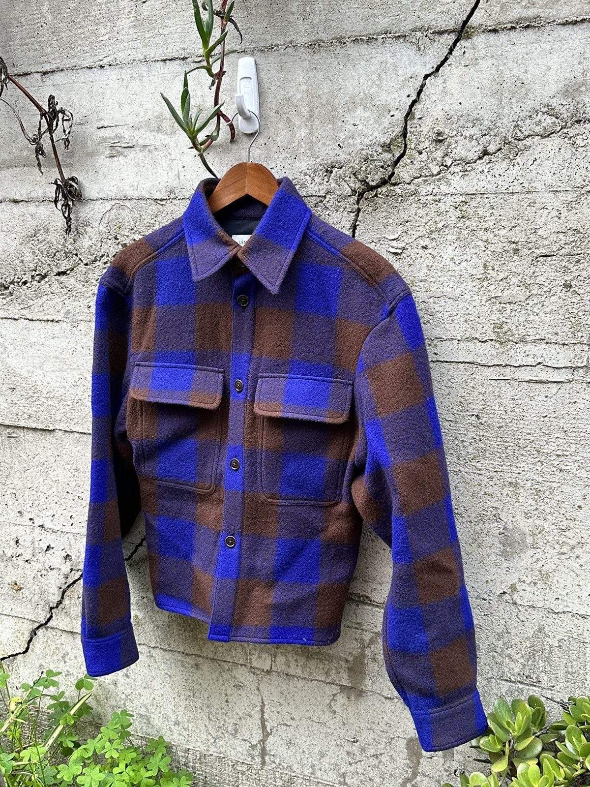 Lemaire RARE GRAIL Lemaire wool patterned shirt jacket Size US S / EU 44-46 / 1 - 1 Thumbnail
