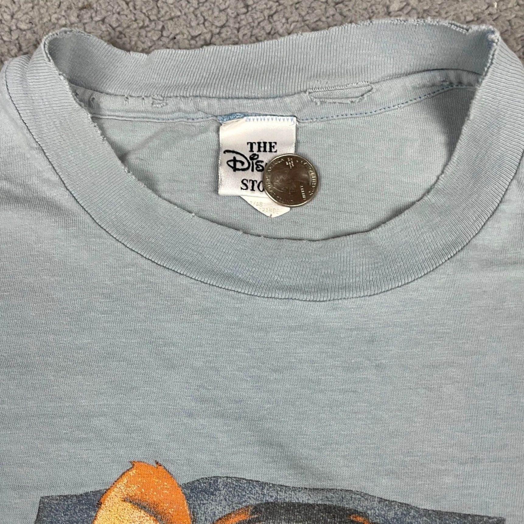 Disney VINTAGE Disney T-shirt Adult XL Gray Tigger Winnie Pooh Cartoon 90s Tiger Mens Size US XL / EU 56 / 4 - 3 Thumbnail
