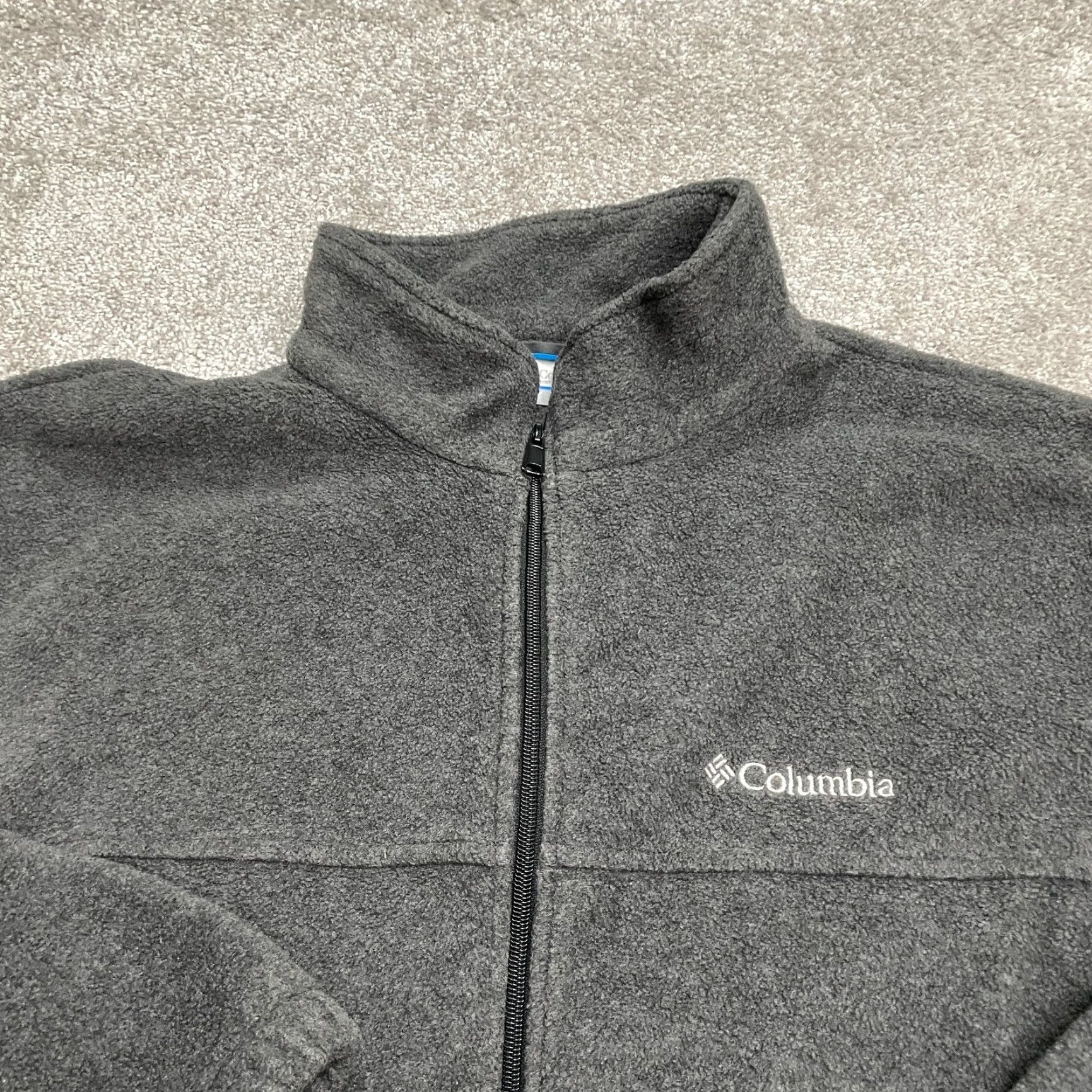 Vintage Columbia Steens Mountain Jacket Mens XL Dark Gray Full Zip Outdoor Hiking Fleece Size US XL / EU 56 / 4 - 3 Thumbnail