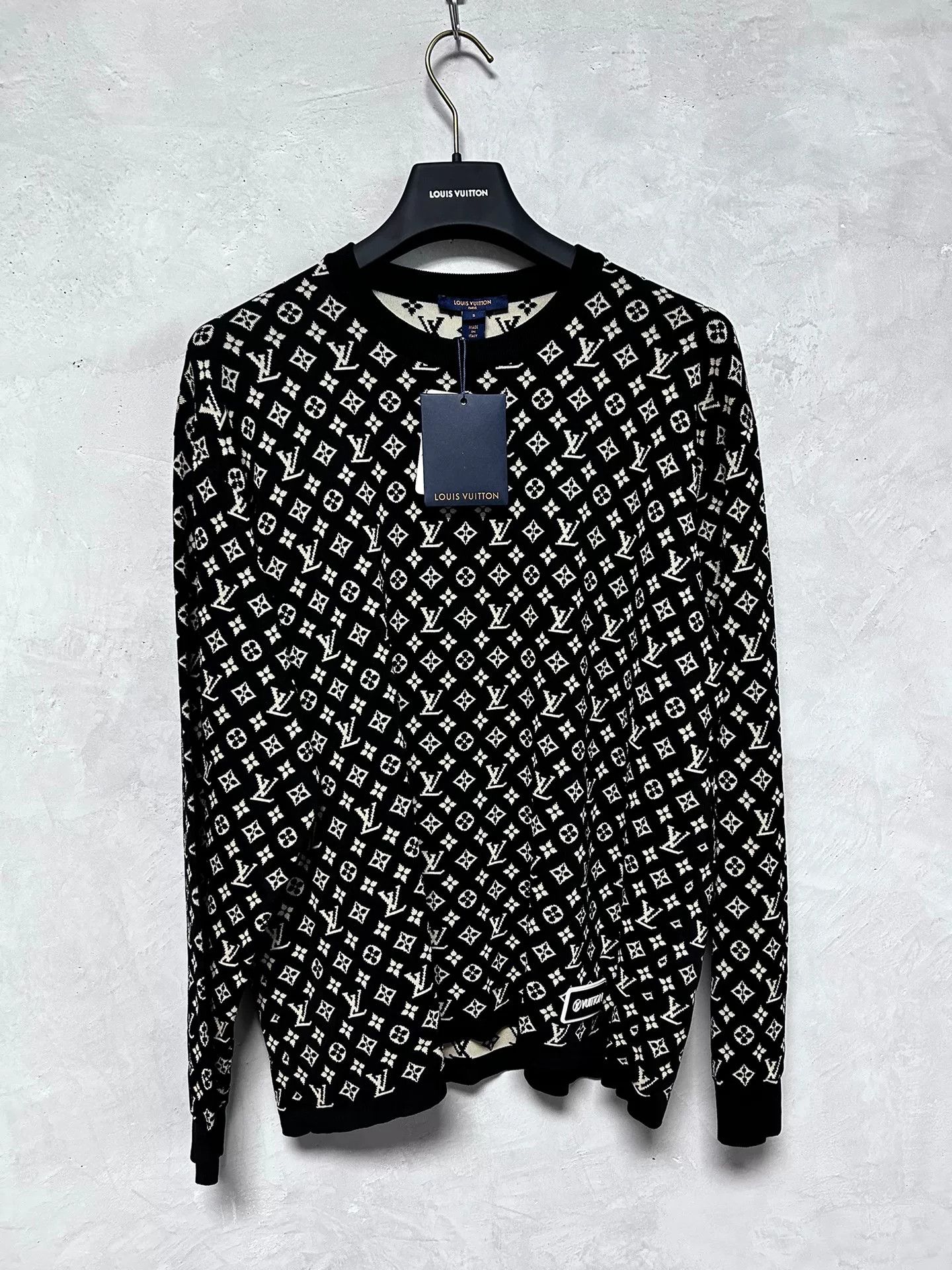Louis Vuitton Louis Vuitton Knitted Logo Sweatshirt Size US S / EU 44-46 / 1 - 1 Thumbnail