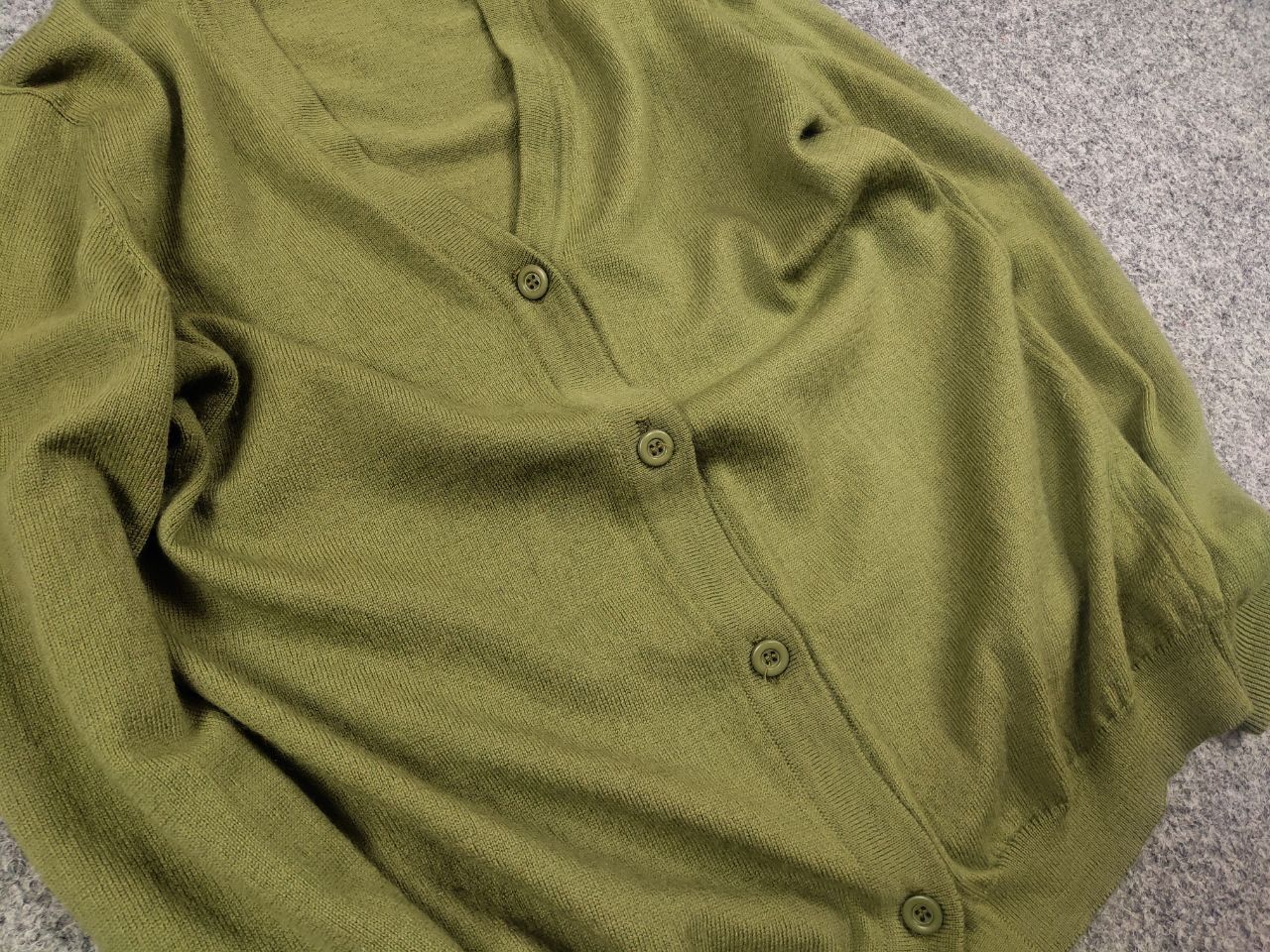 Japanese Brand Vintage 60s Korrigan Green Button Cardigan kurt cobain style Size S / US 4 / IT 40 - 7 Thumbnail