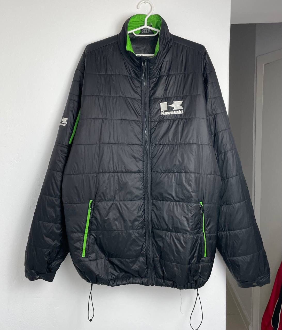 Vintage Kawasaki Vintage Racing Jacket Big CENTER Logo Oversized Y2K Size US XXL / EU 58 / 5 - 1 Thumbnail