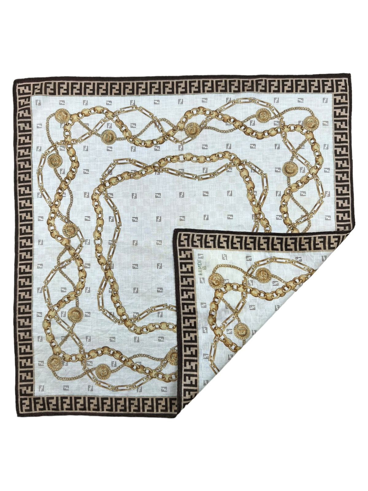Fendi Fendi Handkerchief Neckerchief Bandana Pocketsquare Size ONE SIZE - 4 Thumbnail