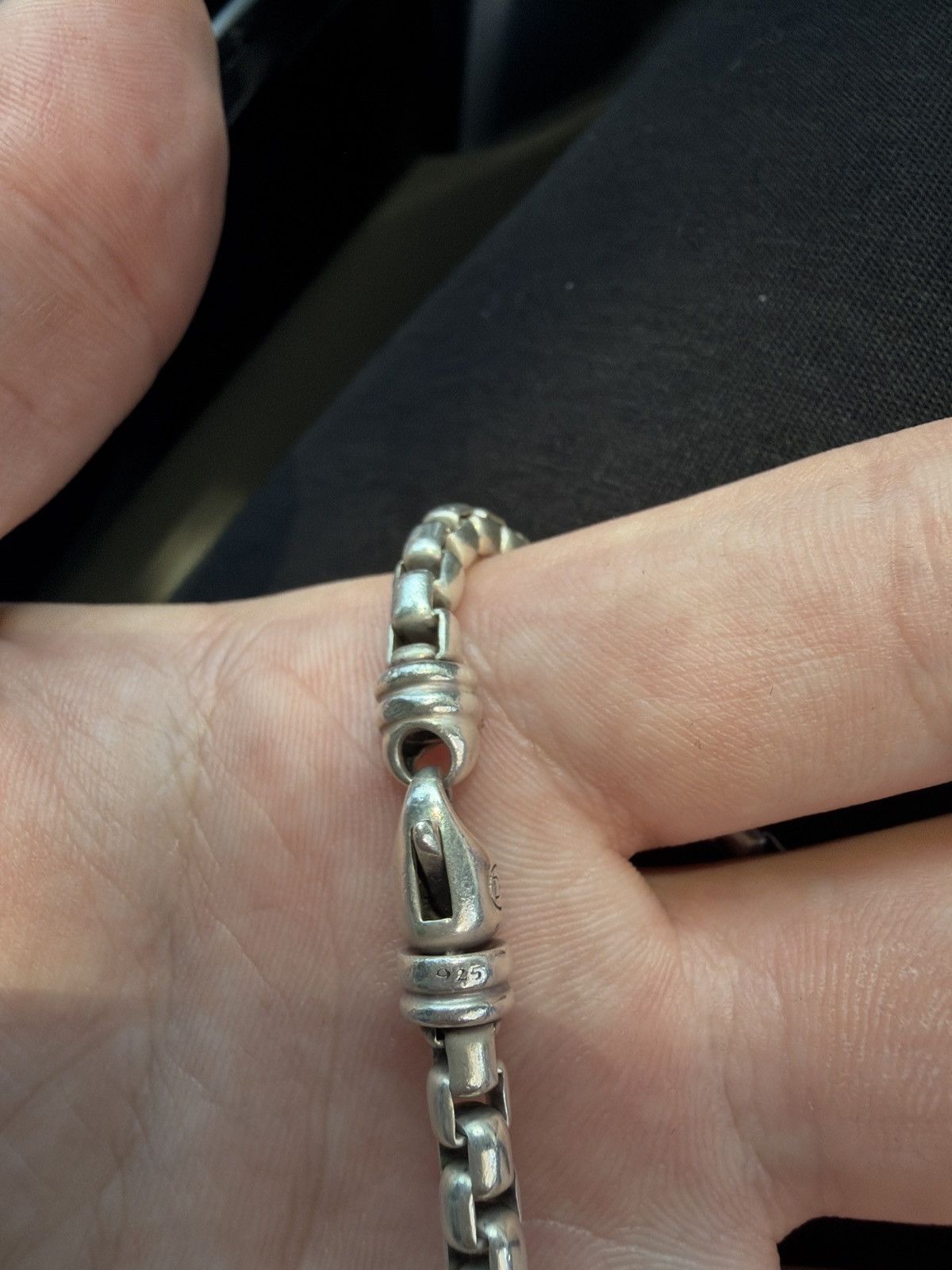 David Yurman David Yurman Sterling Silver Box Chain Necklace 925 DY Heavy Size ONE SIZE - 8 Thumbnail