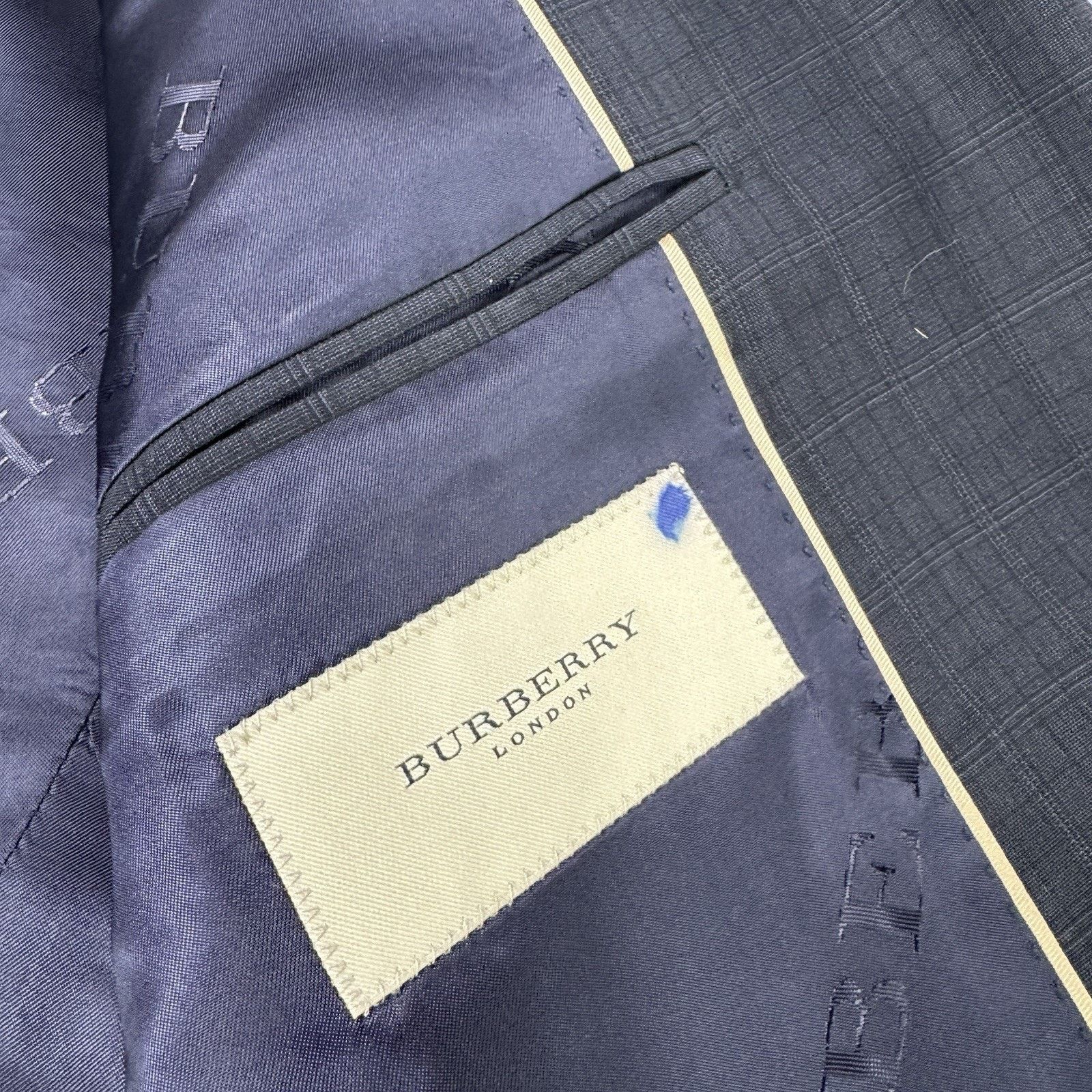 Burberry Burberry Men Blazer Two Button Grey Check Size 50 Size 40R - 12 Thumbnail