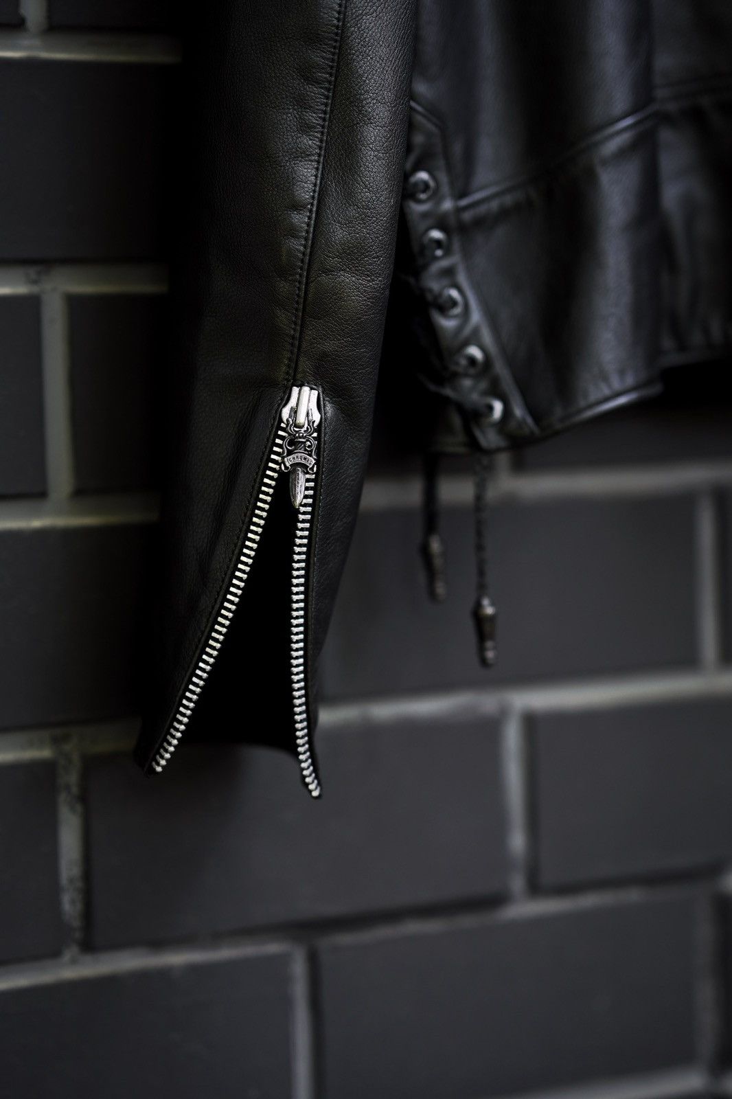Chrome Hearts Chrome Hearts Leather Filigree Cross Motorcycle Jacket Size US XL / EU 56 / 4 - 6 Thumbnail