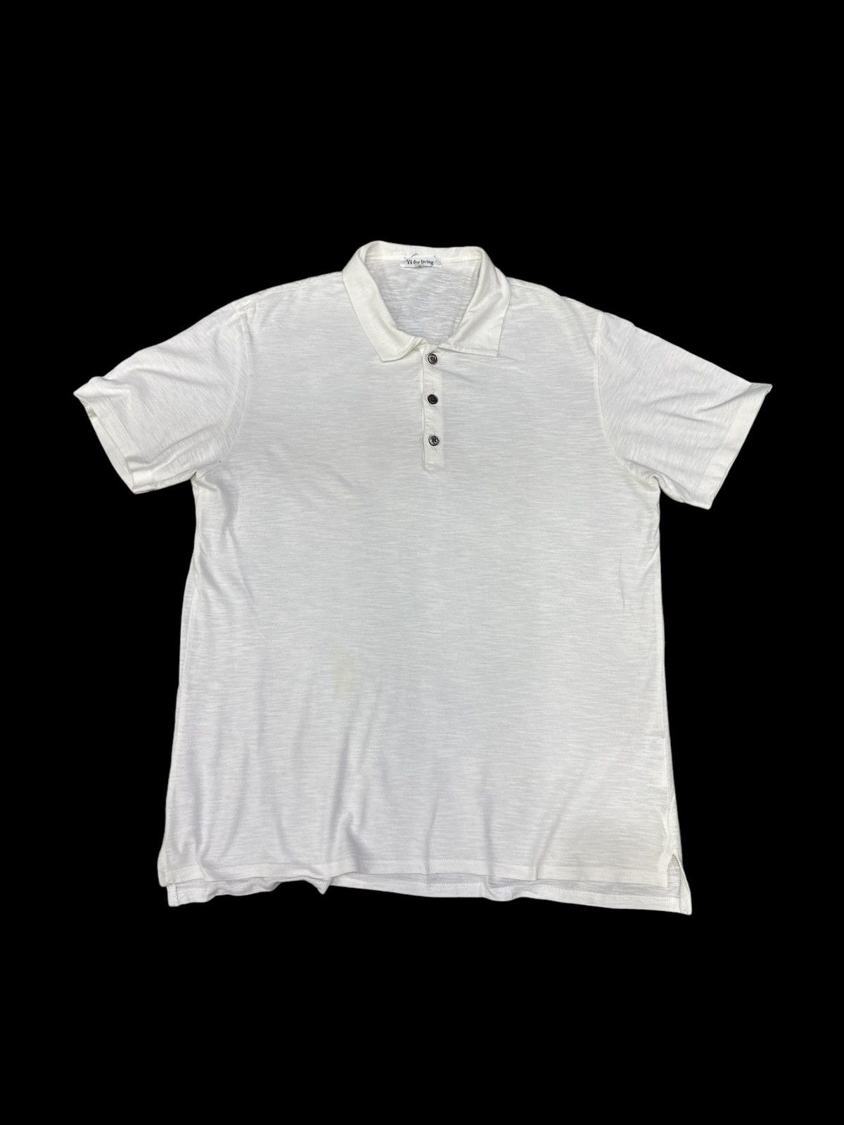 Y's for Men × Yohji Yamamoto Y'S FOR LIVING MINIMALIST PLAIN POLO SHIRT Size US L / EU 52-54 / 3 - 1 Thumbnail