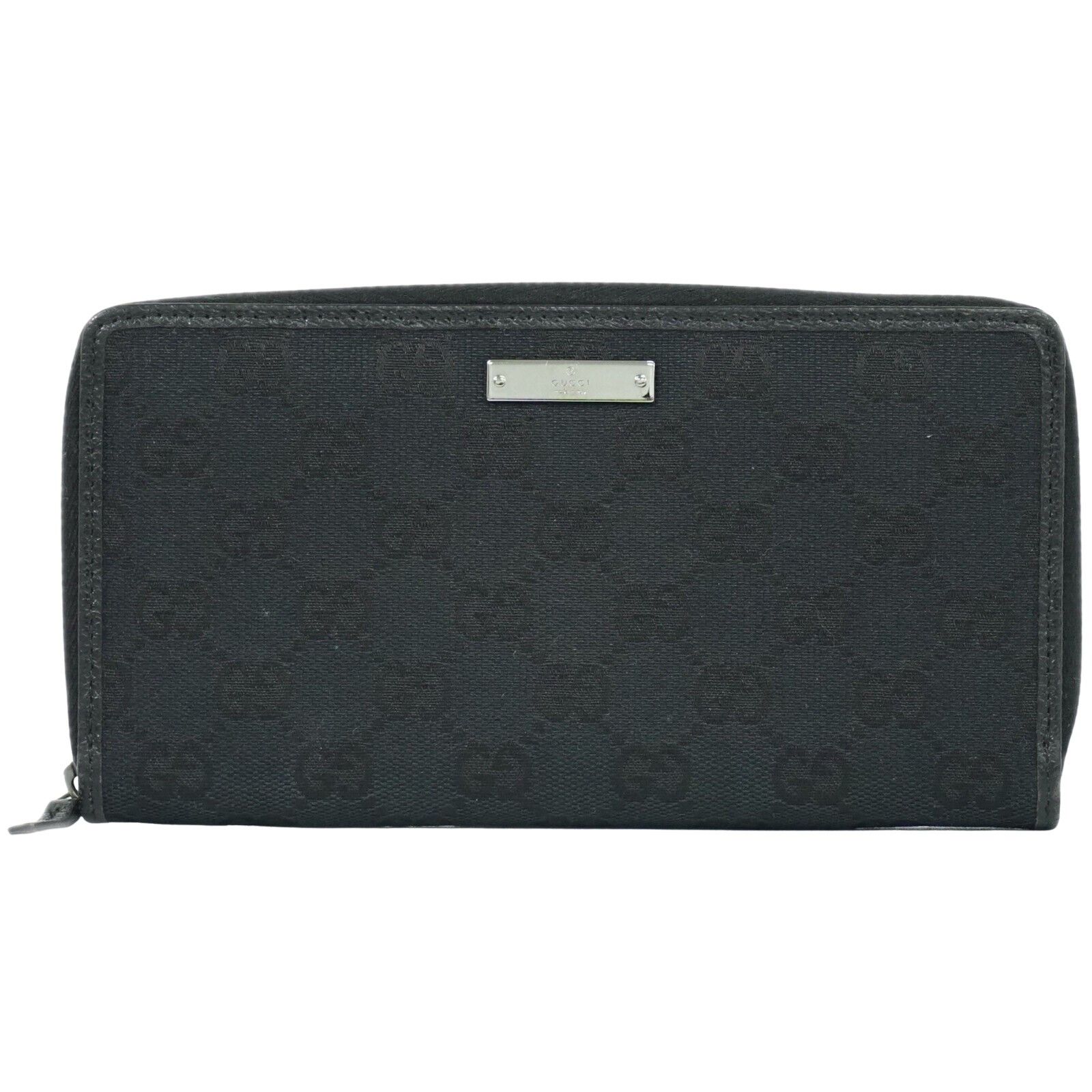 Gucci Gg Charm Black Canvas Wallet (Pre-Owned) Size ONE SIZE - 1 Thumbnail