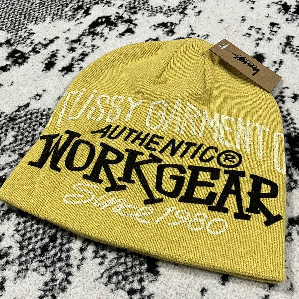 Stussy STUSSY WORKGEAR PRINT SKULLCAP IN MUSTARD Size ONE SIZE - 2 Thumbnail