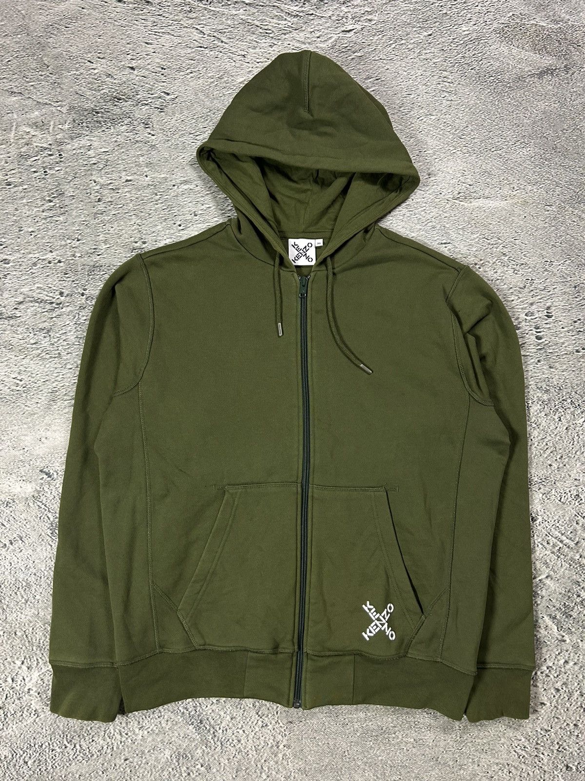 Kenzo Kenzo zip hoodie khaki Size US M / EU 48-50 / 2 - 1 Thumbnail