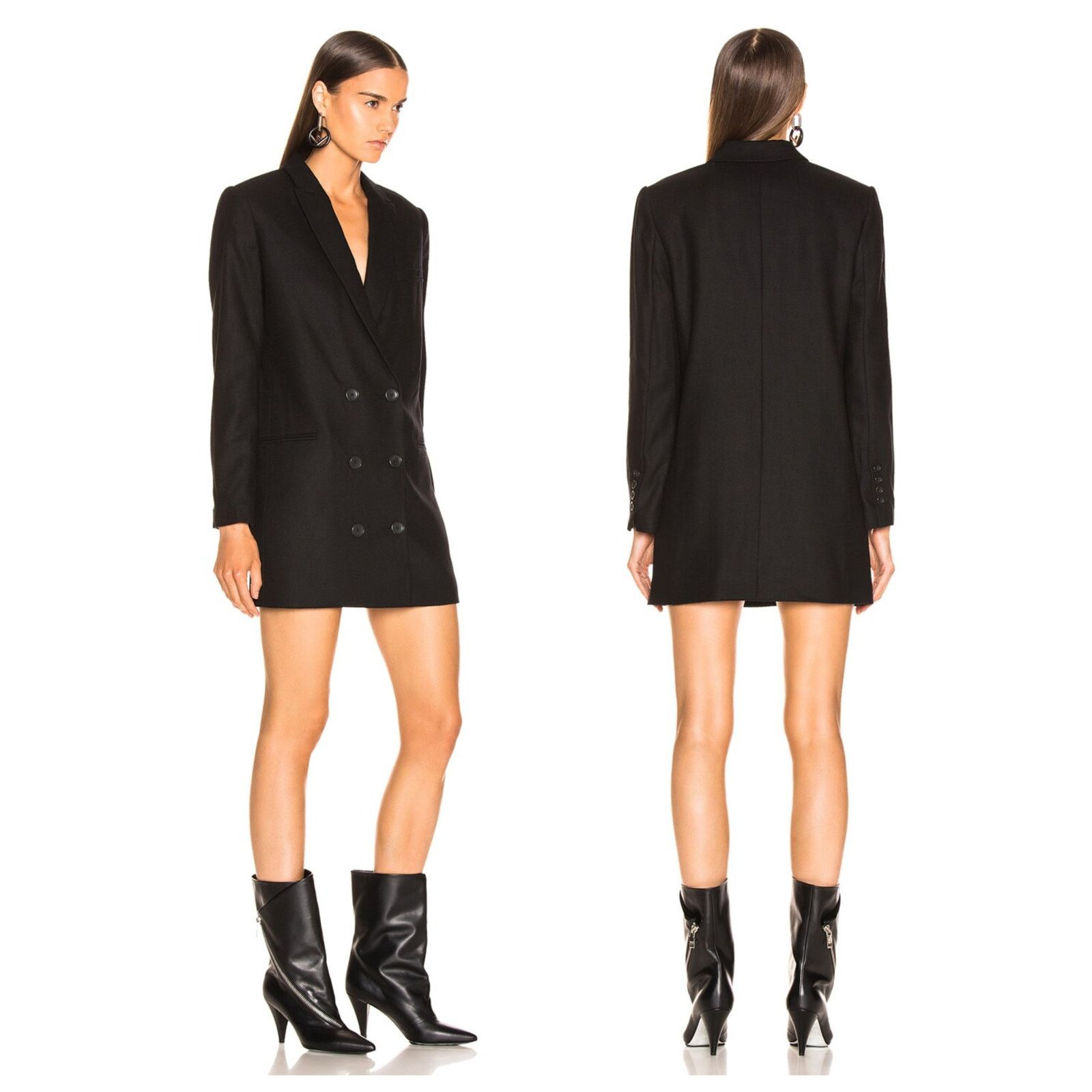Equipment EQUIPMENT Norden Double-breasted Wool Mini Dress (0) Size XS / US 0-2 / IT 36-38 - 11 Thumbnail
