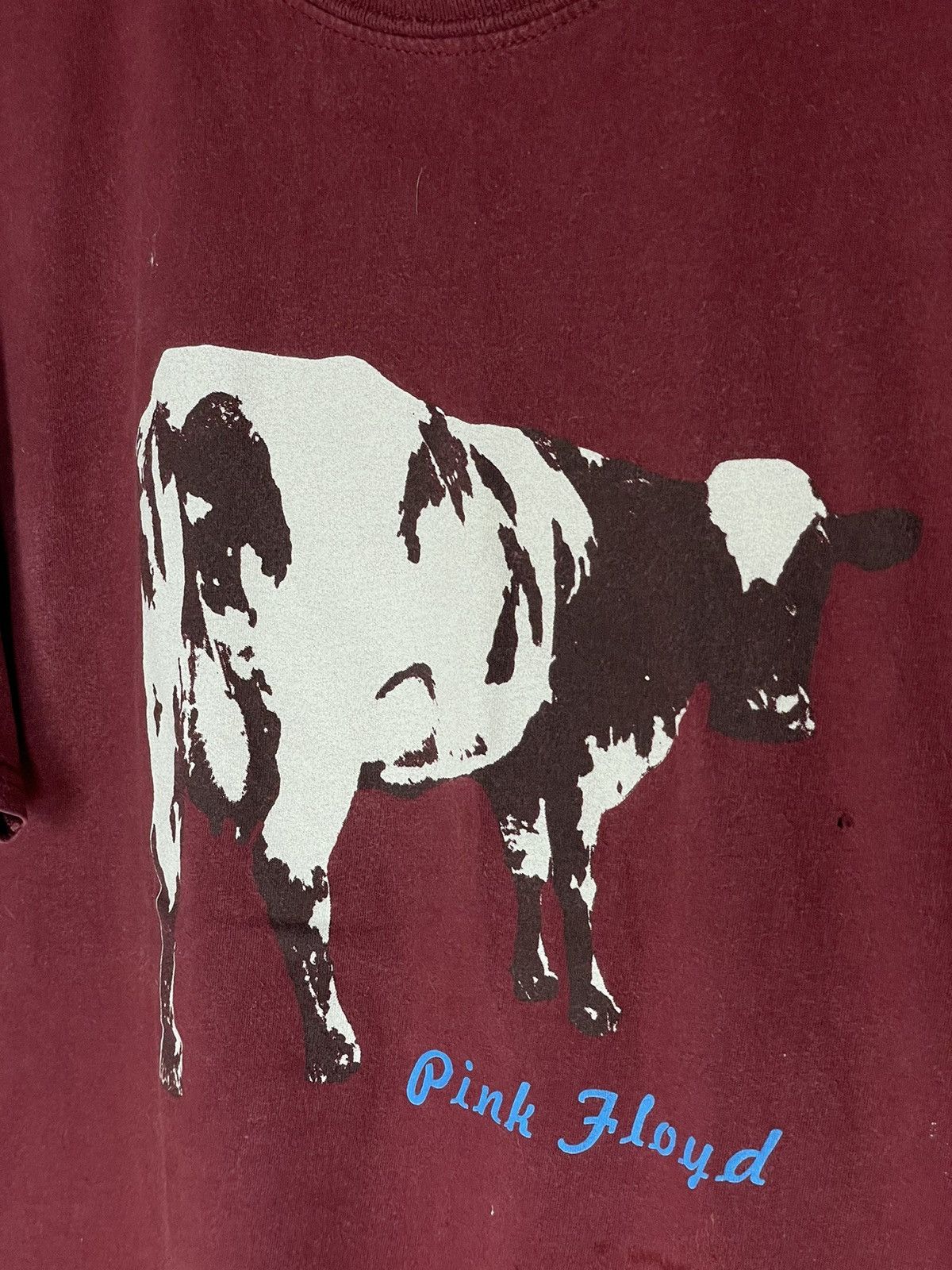 Band Tees × Pink Floyd × Vintage Vintage 2000 Pink Floyd COW tee distressed Size US S / EU 44-46 / 1 - 5 Thumbnail