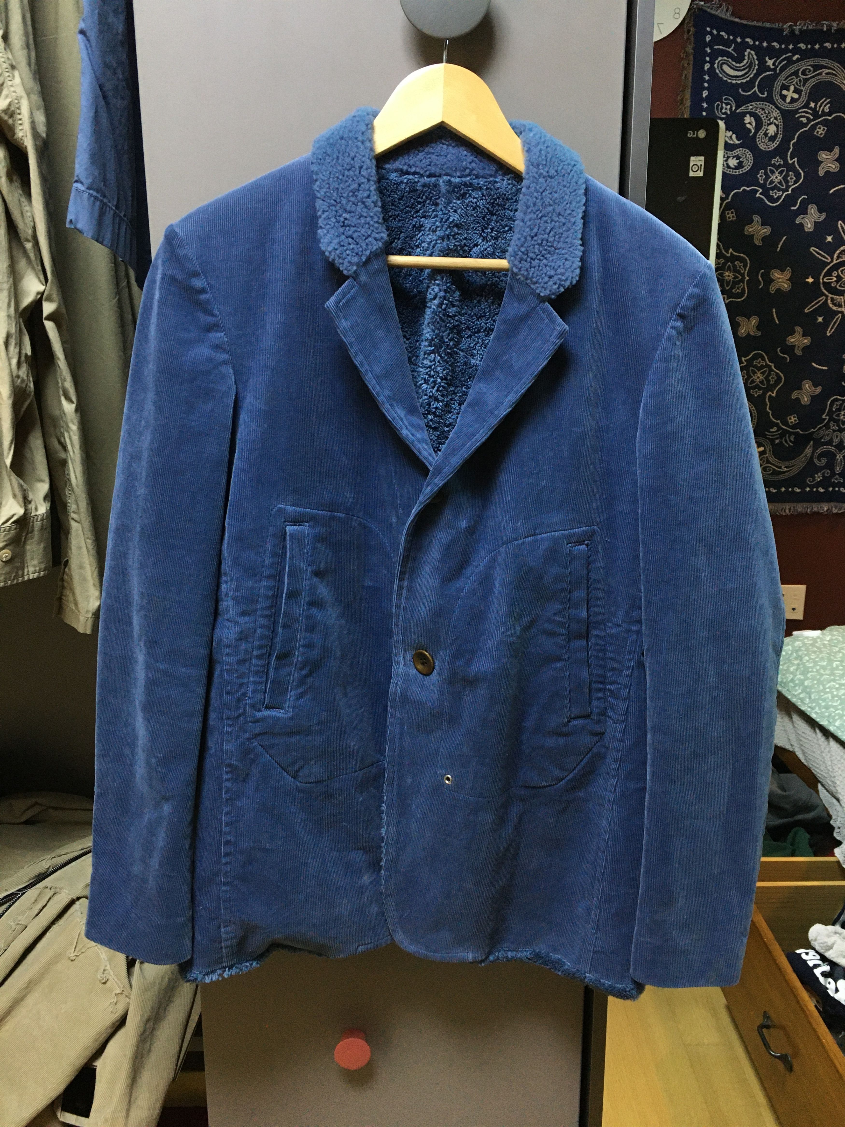 Undercover Undercoverism (Undercover) Blue Corduroy jacket Size US M / EU 48-50 / 2 - 2 Thumbnail