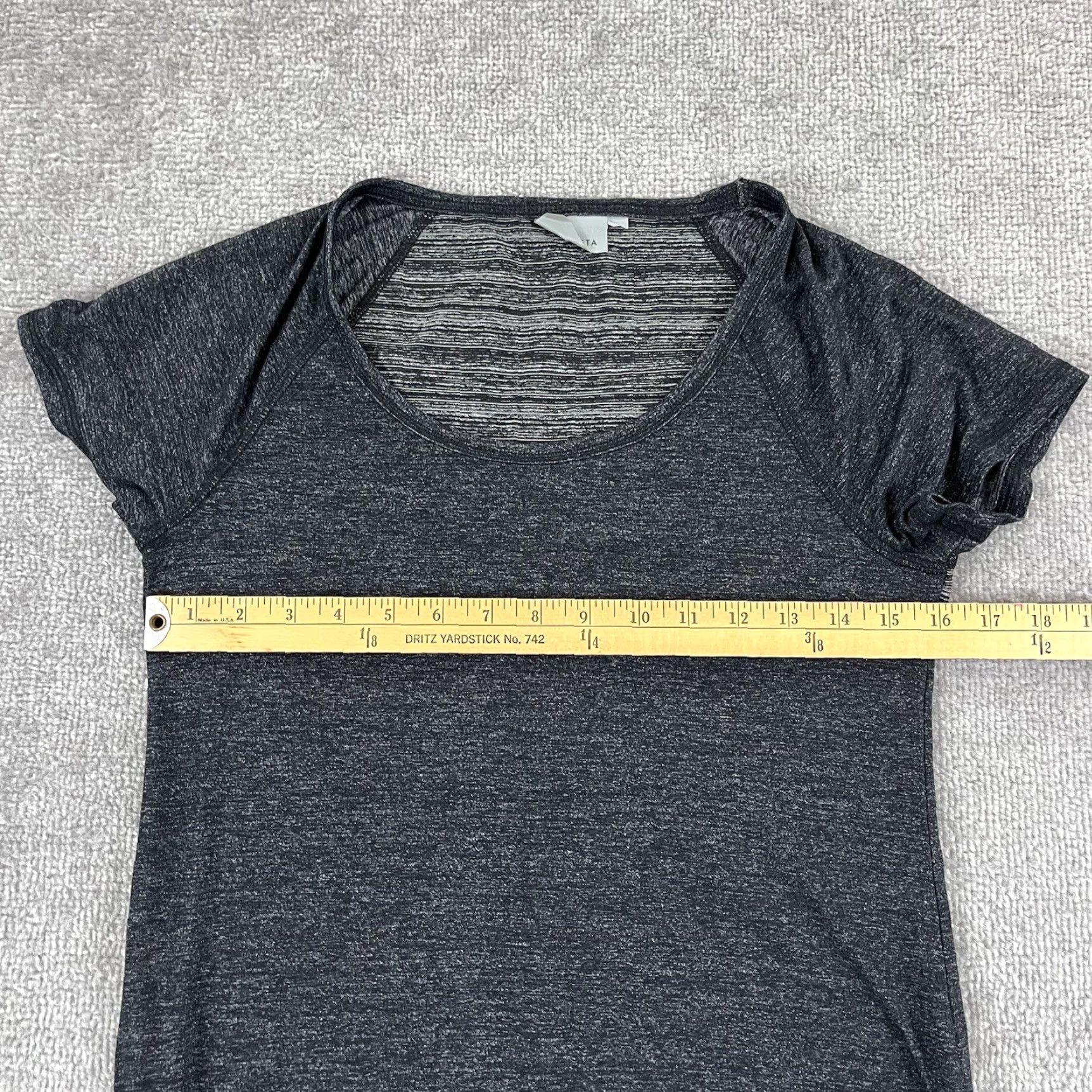 Athleta ATHLETA Shirt Women XS Saturnalina Top Gray Short Sleeve Active Yoga Gym Running Size XS / US 0-2 / IT 36-38 - 5 Thumbnail