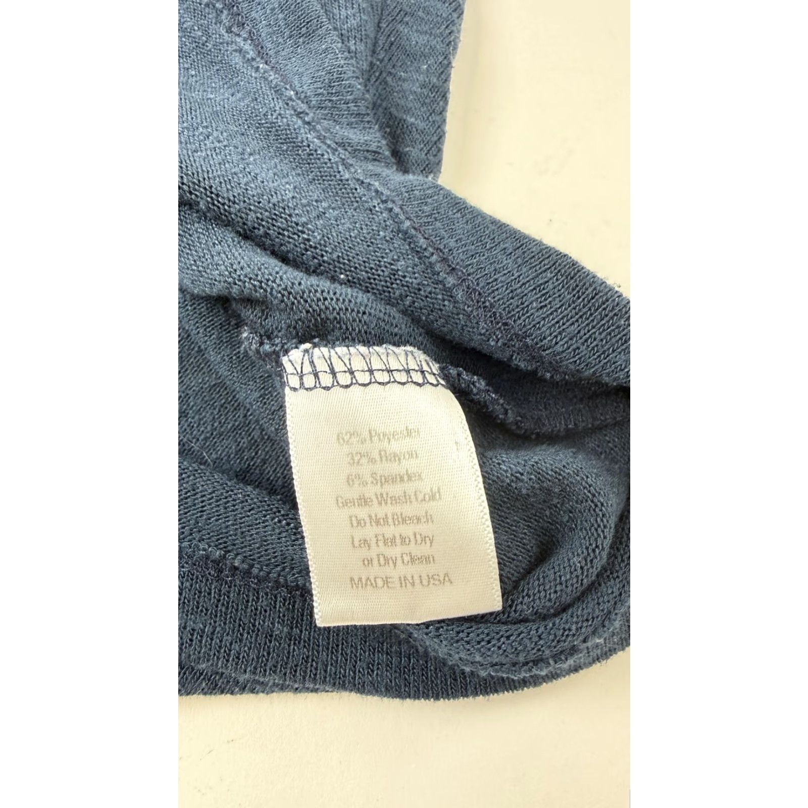 Vintage Laila Jayde Sweater Womens Medium Blue Dolman Batwing Knit Top Made USA Size M / US 6-8 / IT 42-44 - 5 Thumbnail