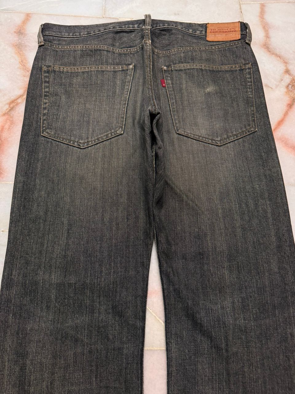 Vintage 💥ARCHIVES💥VINTAGE BOBSON CHESSKING MUDWASH DISTRESSED DENIM Size US 35 - 12 Thumbnail