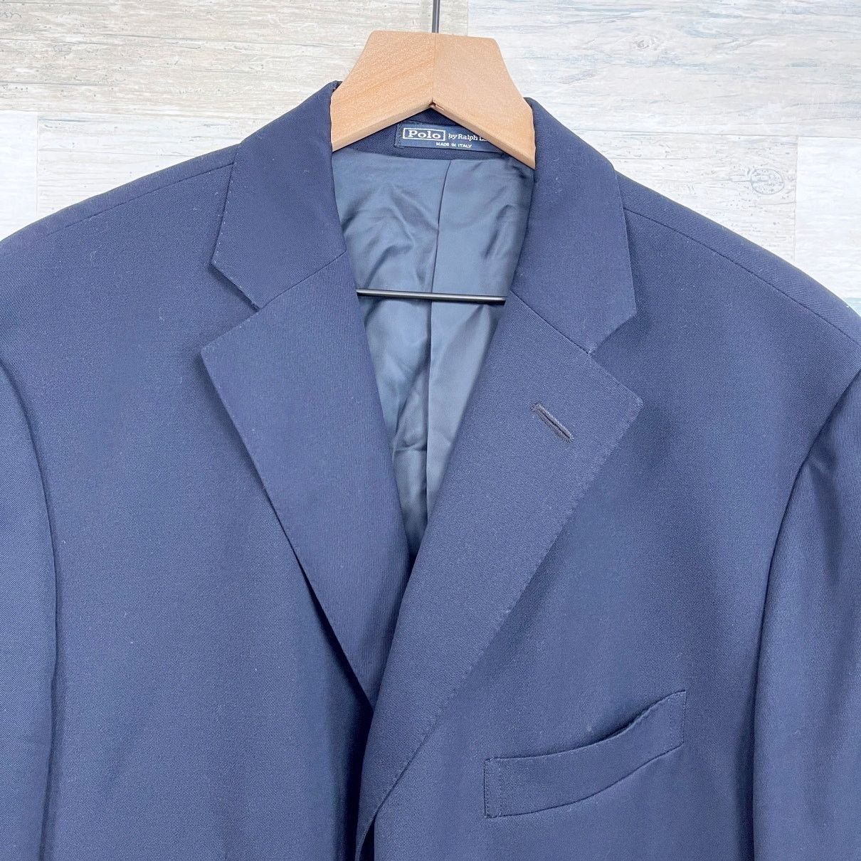 Polo Ralph Lauren POLO Ralph Lauren Vintage Italy Twill Sport Coat Blue 48L Size 48L - 2 Thumbnail