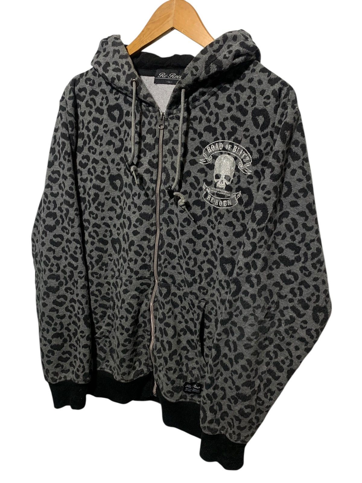 Roen 2000s Roen- Leopard skull ‘road of blitz’ hoodie Size US L / EU 52-54 / 3 - 2 Thumbnail