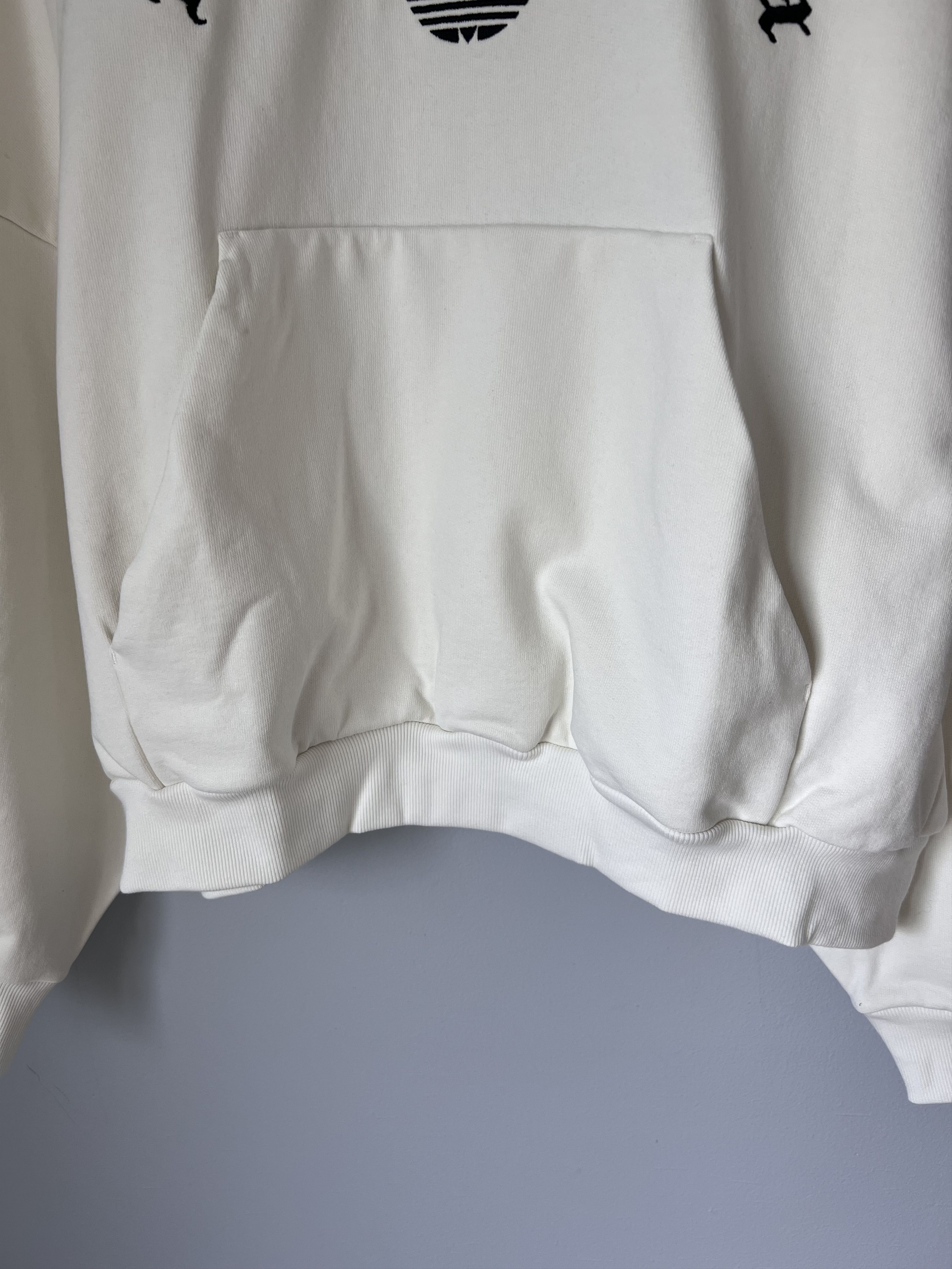 Adidas × Willy Chavarria Willy Chavarria Adidas Fleece Hoodie in White Size US XL / EU 56 / 4 - 3 Thumbnail