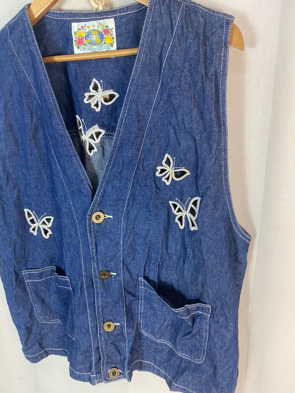 Japanese Brand × Vintage Worderful vacation denim vest by park house Size L / US 10 / IT 46 - 3 Thumbnail