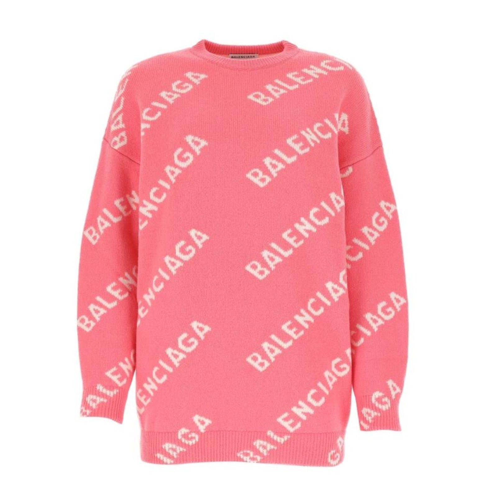Balenciaga logo intarsia sweater Size M / US 6-8 / IT 42-44 - 1 Thumbnail