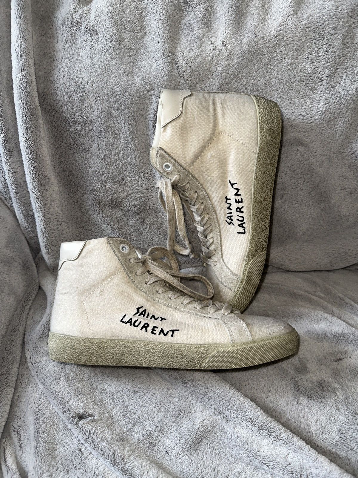 Saint Laurent Paris Saint Laurent Logo Sneakers Size US 8.5 / IT 38.5 - 1 Thumbnail