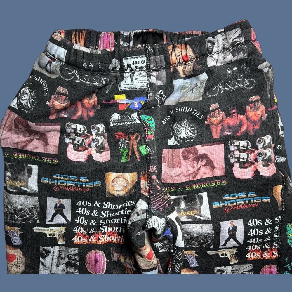 Gloverall RARE 40s & Shorties Jogger Pants S Activewear Elastic Waist Pockets Multicolor Logo Hip Hop Size US 29 - 1 Thumbnail
