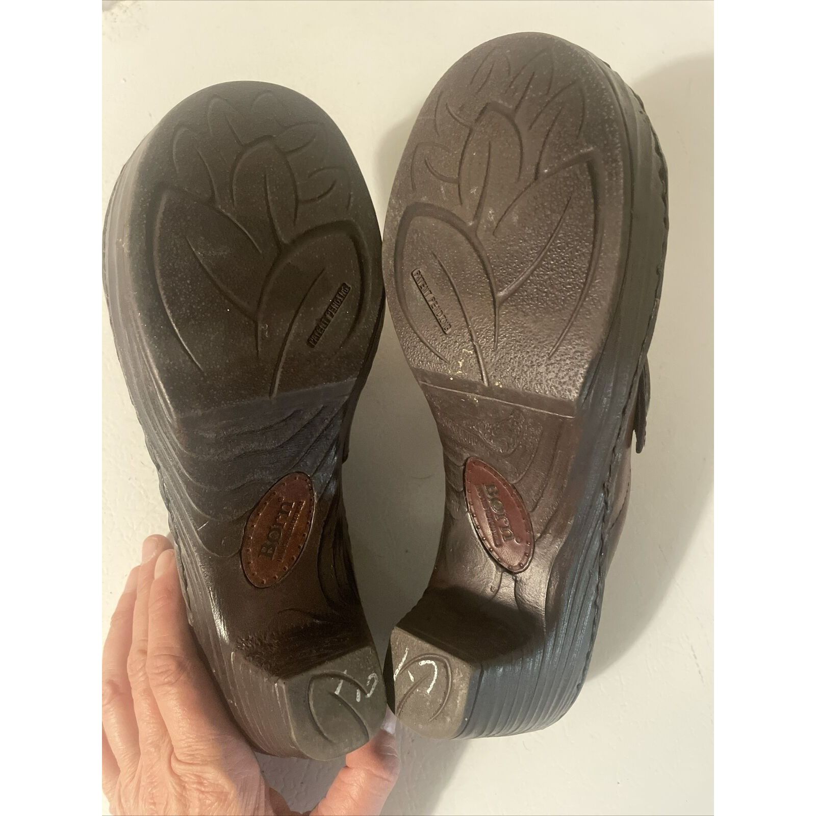Born BORN WOMENS BROWN LEATHER SLIP-ON CLOGS SHOES SIZE 10 Size US 10 / IT 40 - 9 Thumbnail