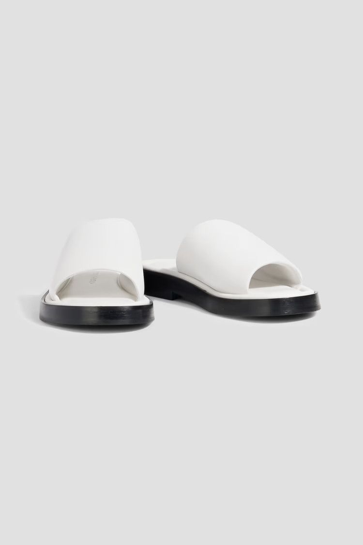 Salvatore Ferragamo o1y0426 Low Heel Mules in White Size US 5.5 / IT 35.5 - 4 Thumbnail