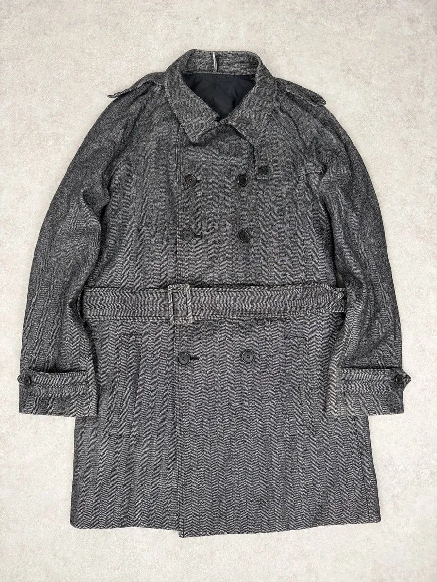 Dior AW2008 Dior Grey Wool Classy Belted Long Jacket Size US M / EU 48-50 / 2 - 1 Thumbnail