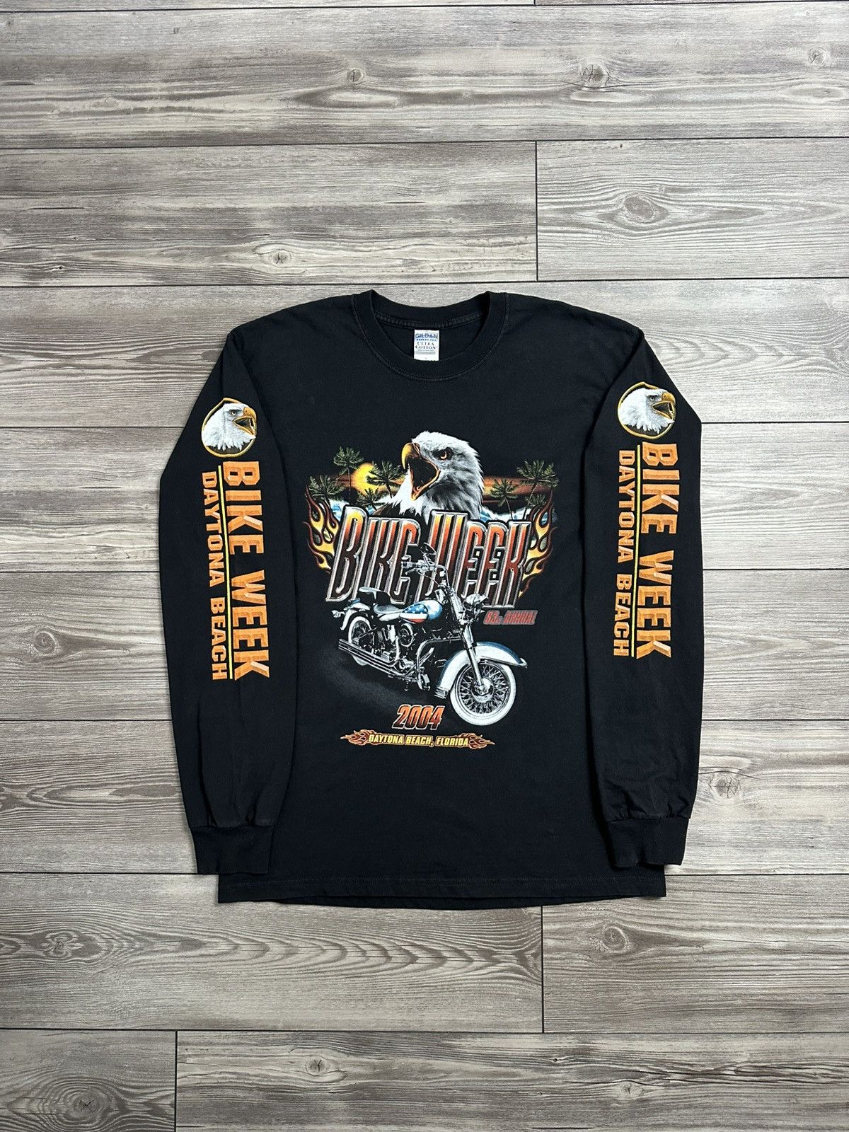 Harley Davidson Crazy Vintage Y2K Daytona Beach Bike Week Longsleeve Size US L / EU 52-54 / 3 - 1 Thumbnail