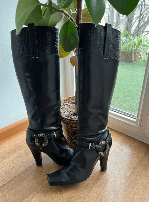 Other Western Knee High Womens Leather Boots US sz 6.5 Size US 6.5 / IT 36.5 - 1 Thumbnail
