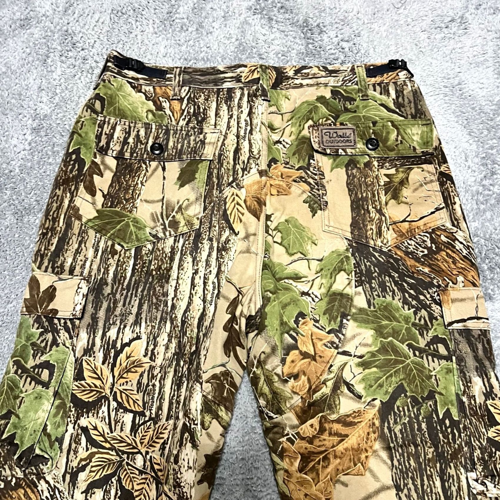Vintage Walls Camo Pants Mens Large Outdoors Hunting Fishing Cargo Men 37x31 Green Regular Inseam 31 Size US 33 - 4 Thumbnail
