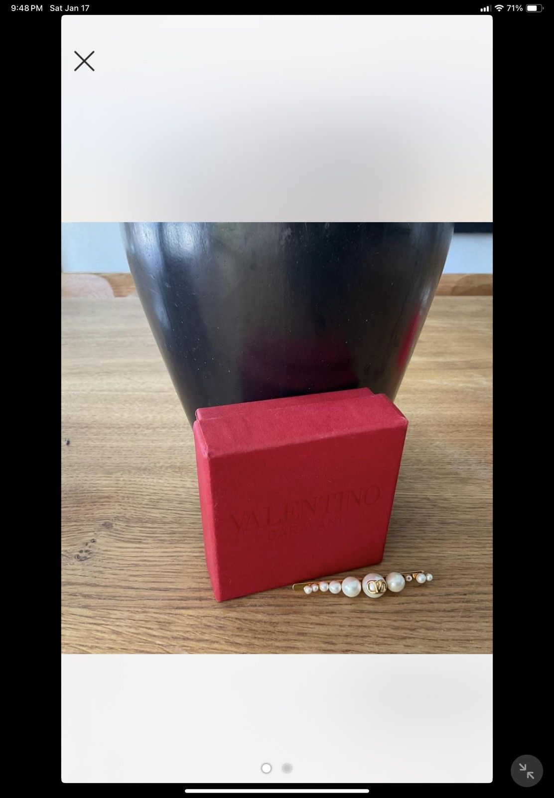 Valentino Valentino Garavani Pearl Hair Clip Size ONE SIZE - 1 Thumbnail