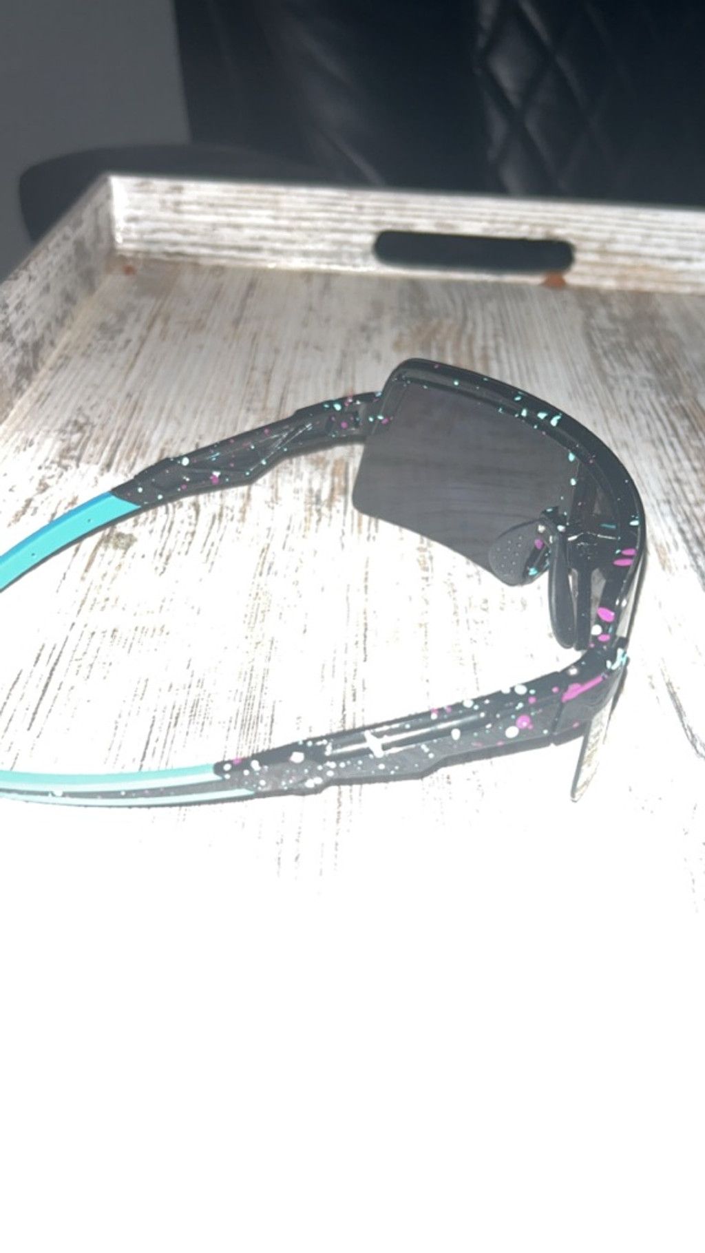 The Unbranded Brand unisex Omekol Sunglasses One Size Blue Black Size ONE SIZE - 3 Thumbnail