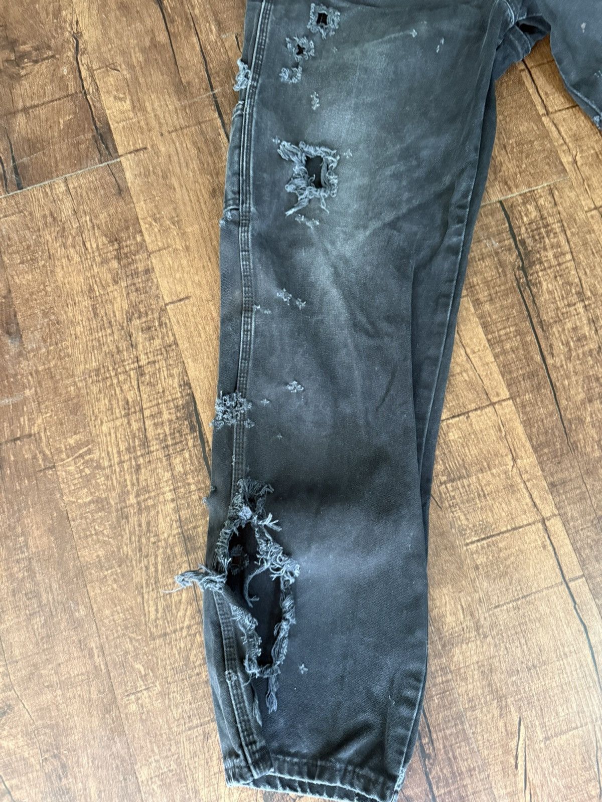 Dickies Black Demin Distressed Dickies Carpenter Pants Size US 32 / EU 48 - 4 Thumbnail