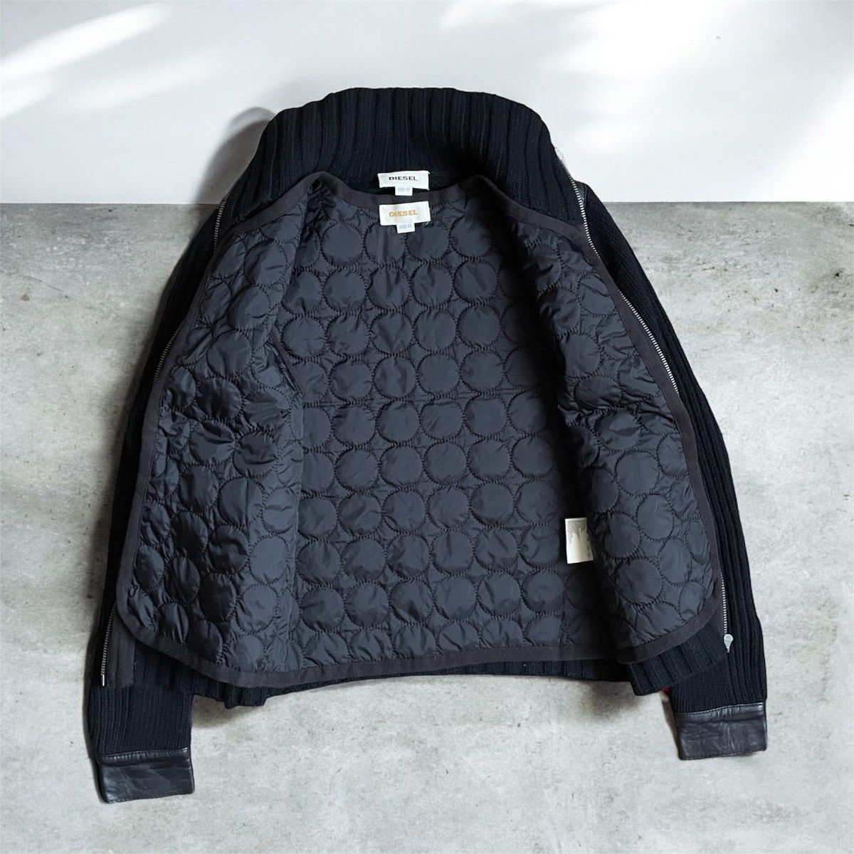 Diesel × Japanese Brand AvantGarde Y2K Japanese Vintage Knit Black Sweater Diesel Size XS / US 0-2 / IT 36-38 - 4 Thumbnail