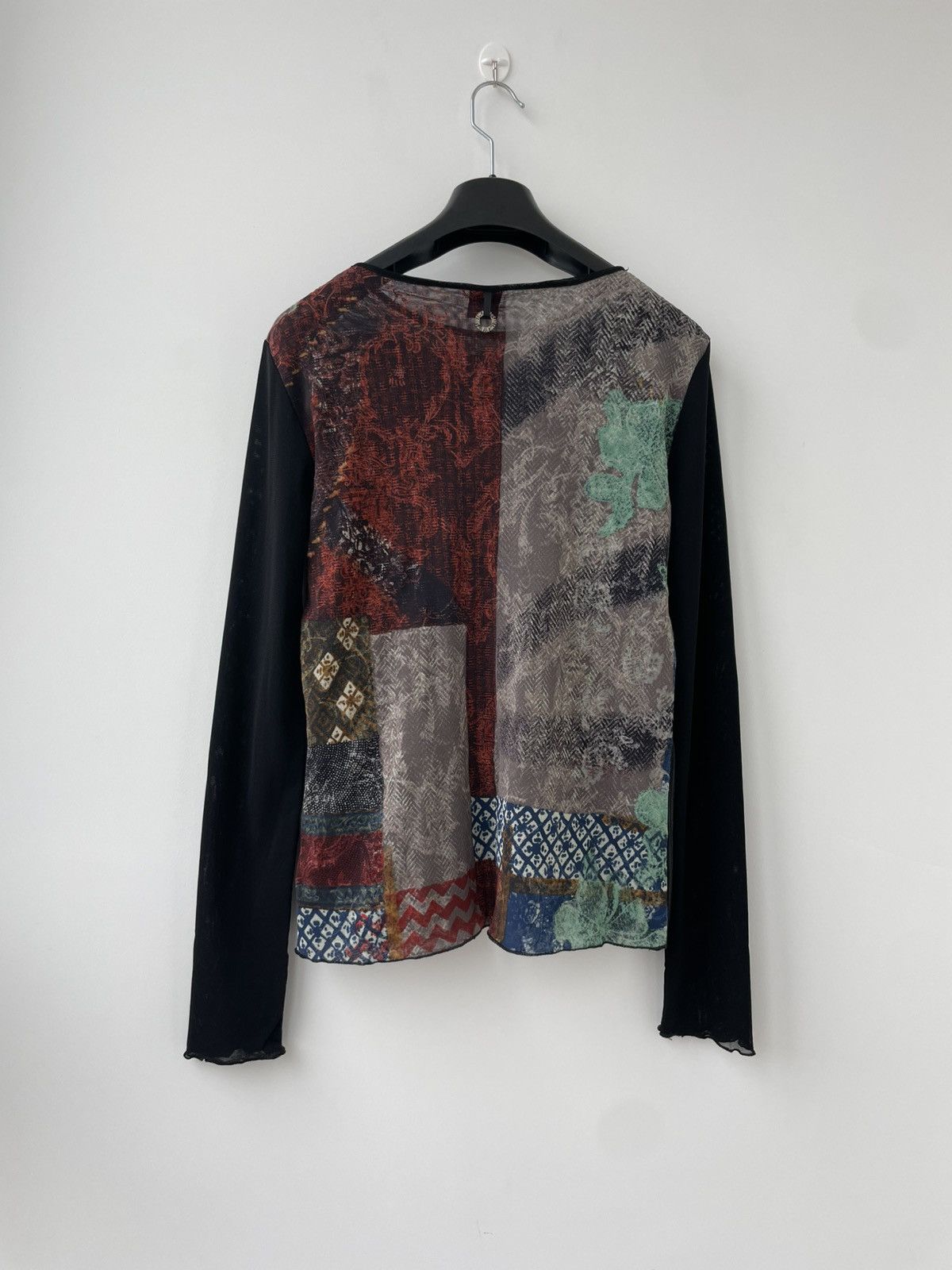 Jean Paul Gaultier Save The Queen Y2K mesh Longsleeve Top Shirt JPG Style Size S / US 4 / IT 40 - 8 Thumbnail